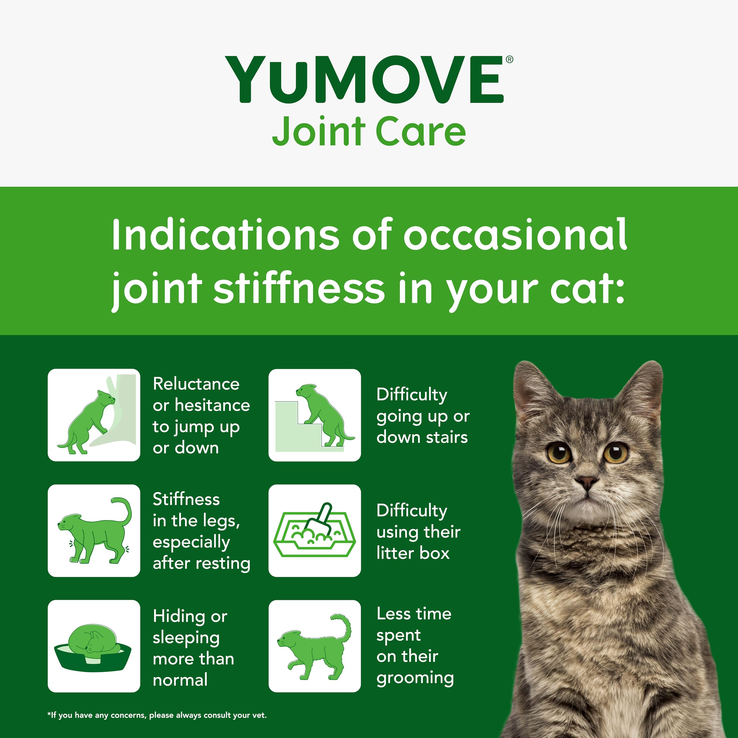 YuMOVE Senior Cat Joint Supplement for Cats Aged 8 Weeks+ | 60 Capsules | Aids Mobility 4