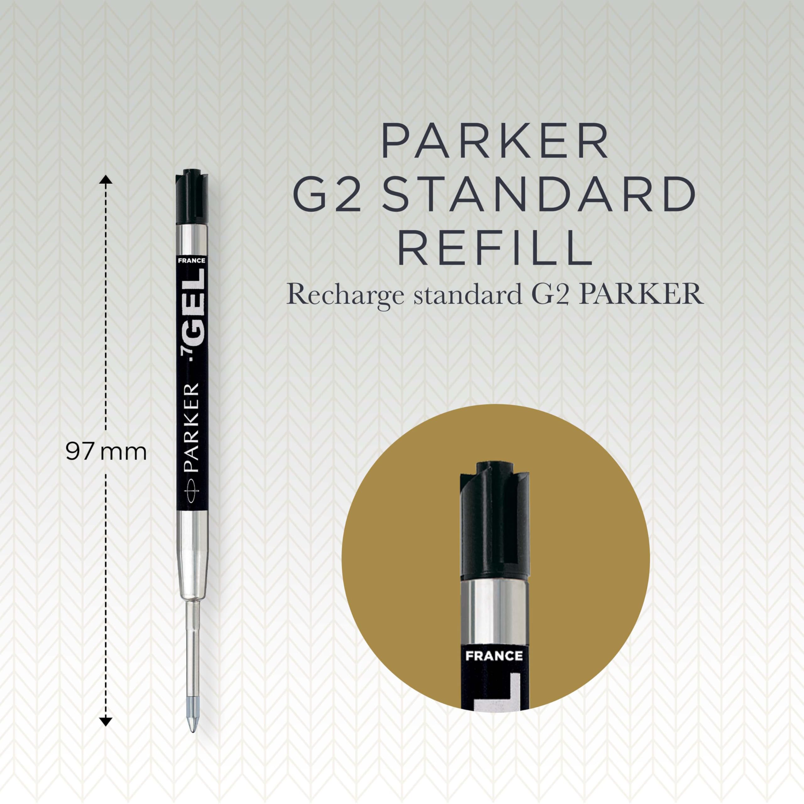 PARKER Gel Pen Refill - Medium Tip (0.7mm) Black QUINK Ink | 1 Count 3