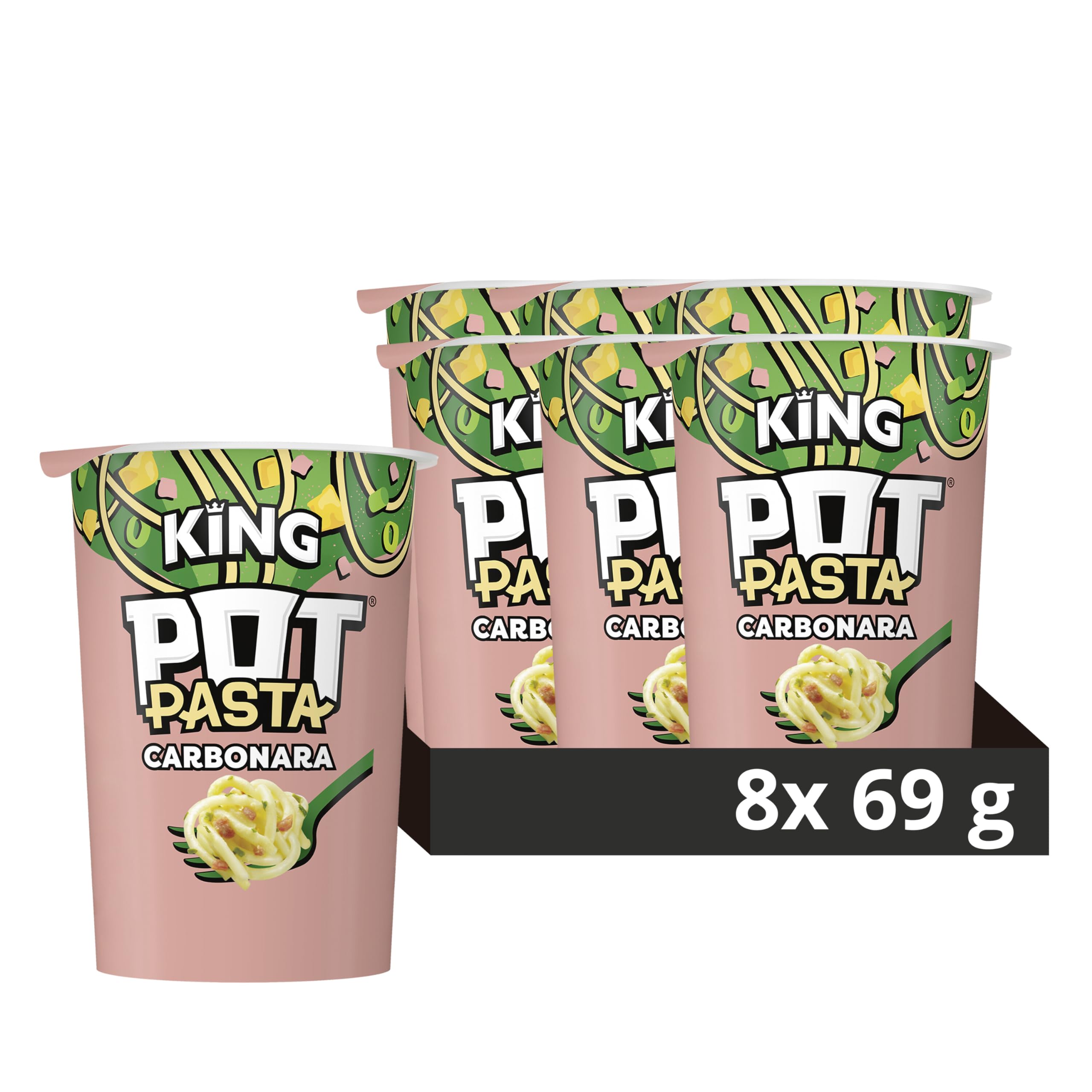 Pot Noodle - King Pot Pasta Creamy Carbonara Instant Snack 1