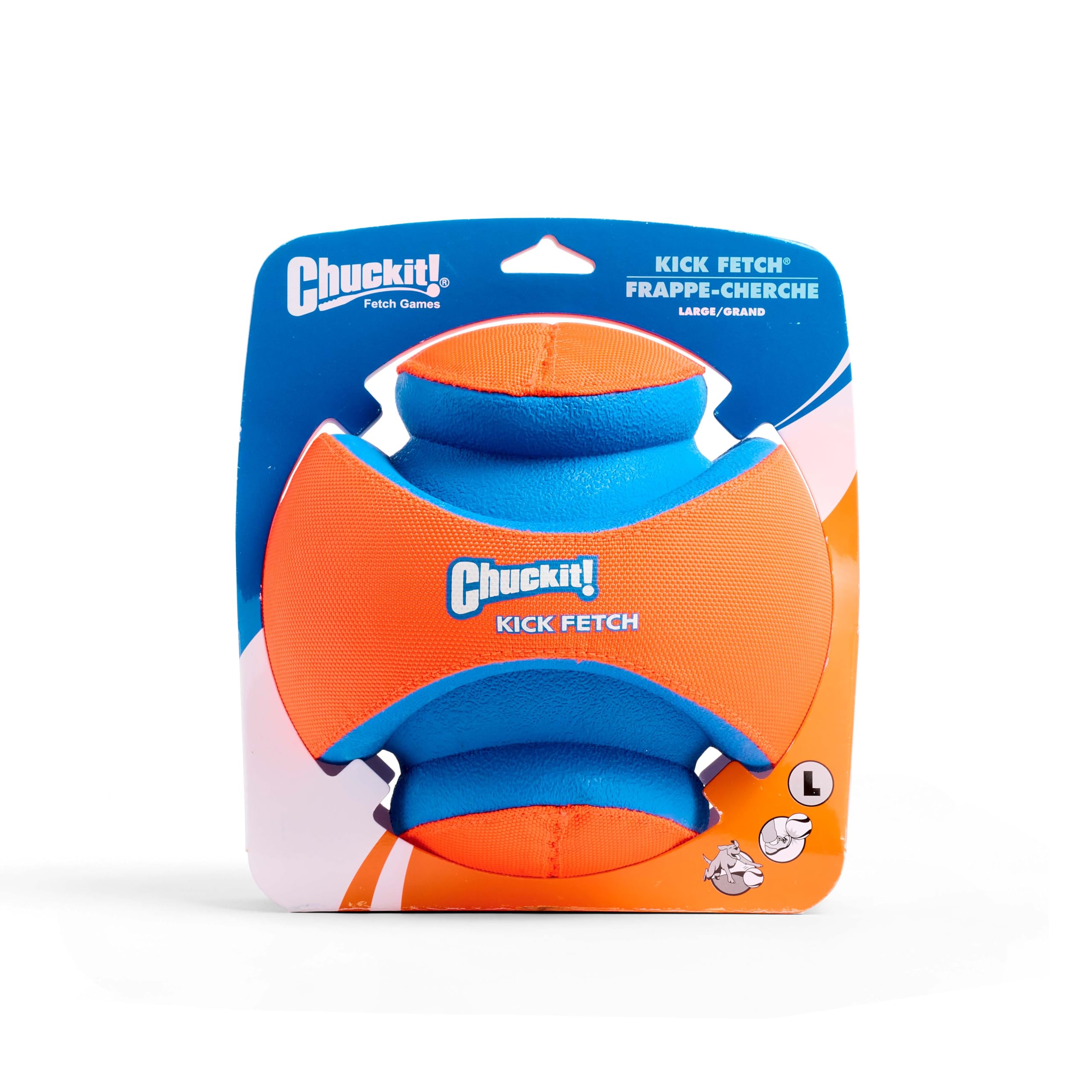 Chuckit! Kick Fetch Dog Toy - Large Size, Durable Rubber & Foam, Floats for Water Play 3