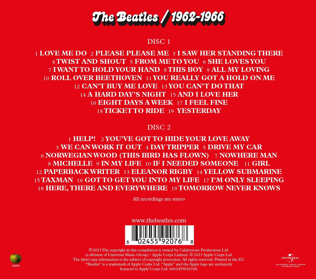 The Beatles - 1962–1966 (2CD Audio CD)
