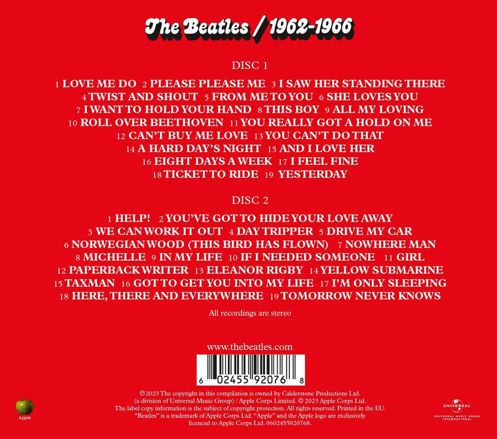 The Beatles - 1962–1966 (2CD Audio CD)