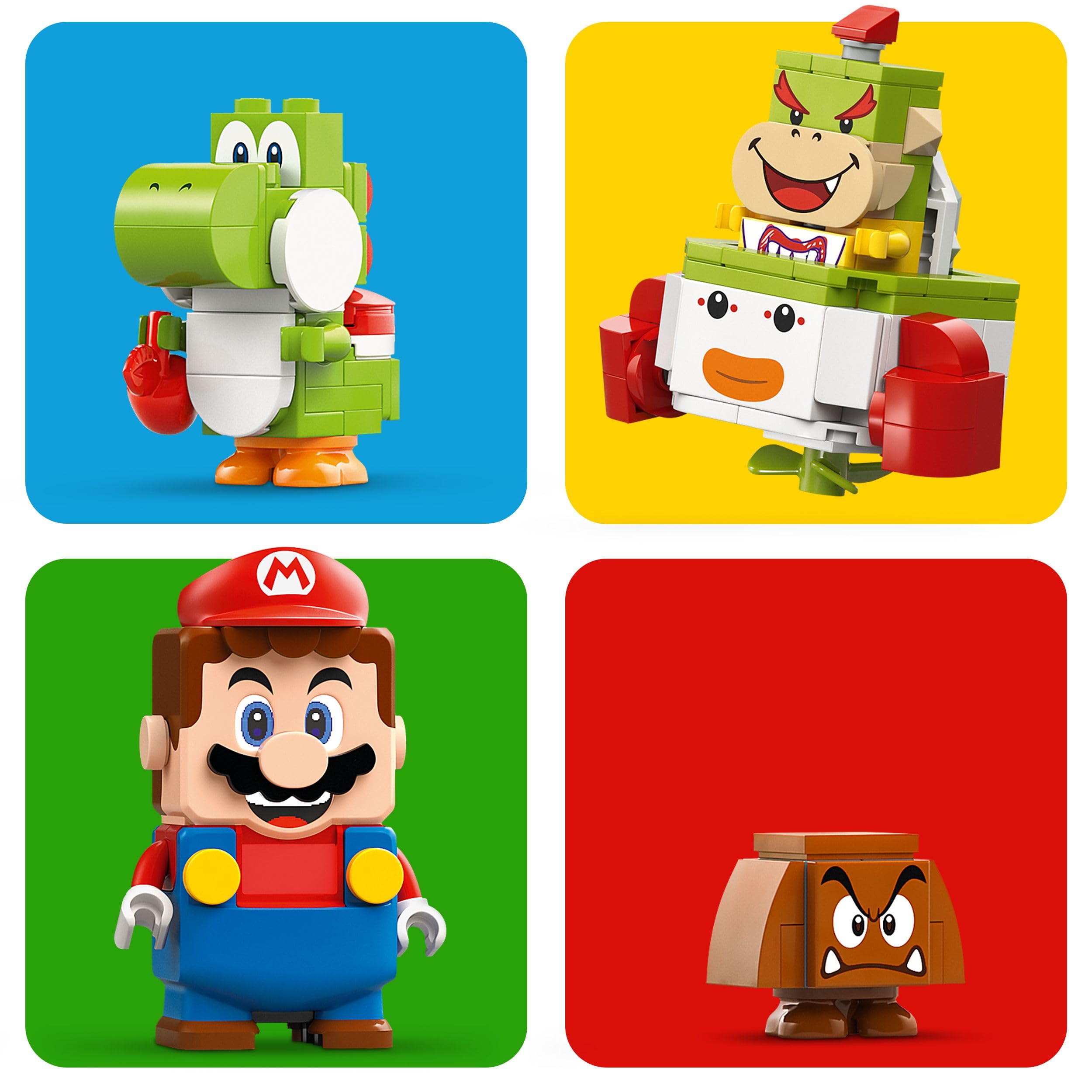 LEGO Super Mario Adventures with Interactive Mario - Bowser Jr.'s Clown Car Playset for Kids 6+ 8