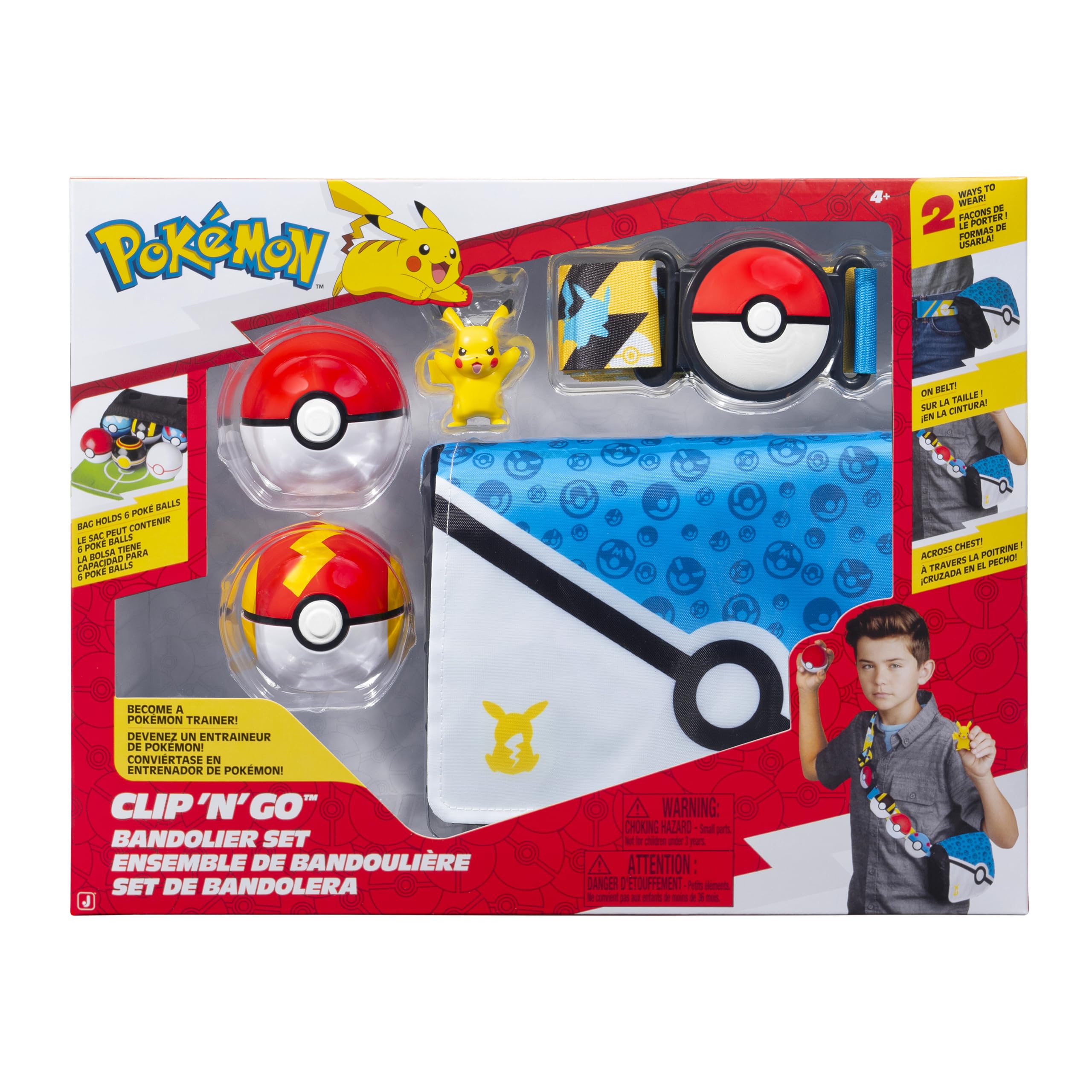 Pokémon Pikachu Clip ‘N’ Go Bandolier Set - Battle Ready with 2-Inch Pikachu Figure & Poké Balls 10