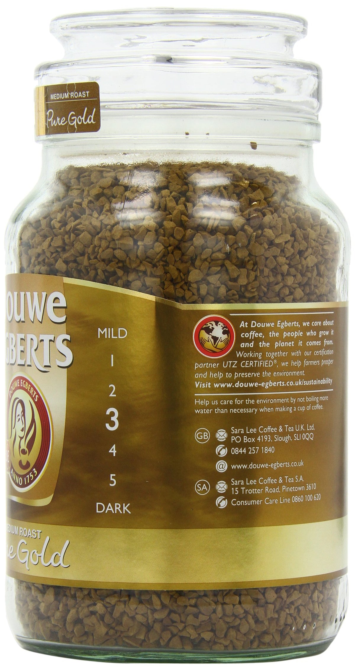 Douwe Egberts Pure Gold Instant Coffee - 400g