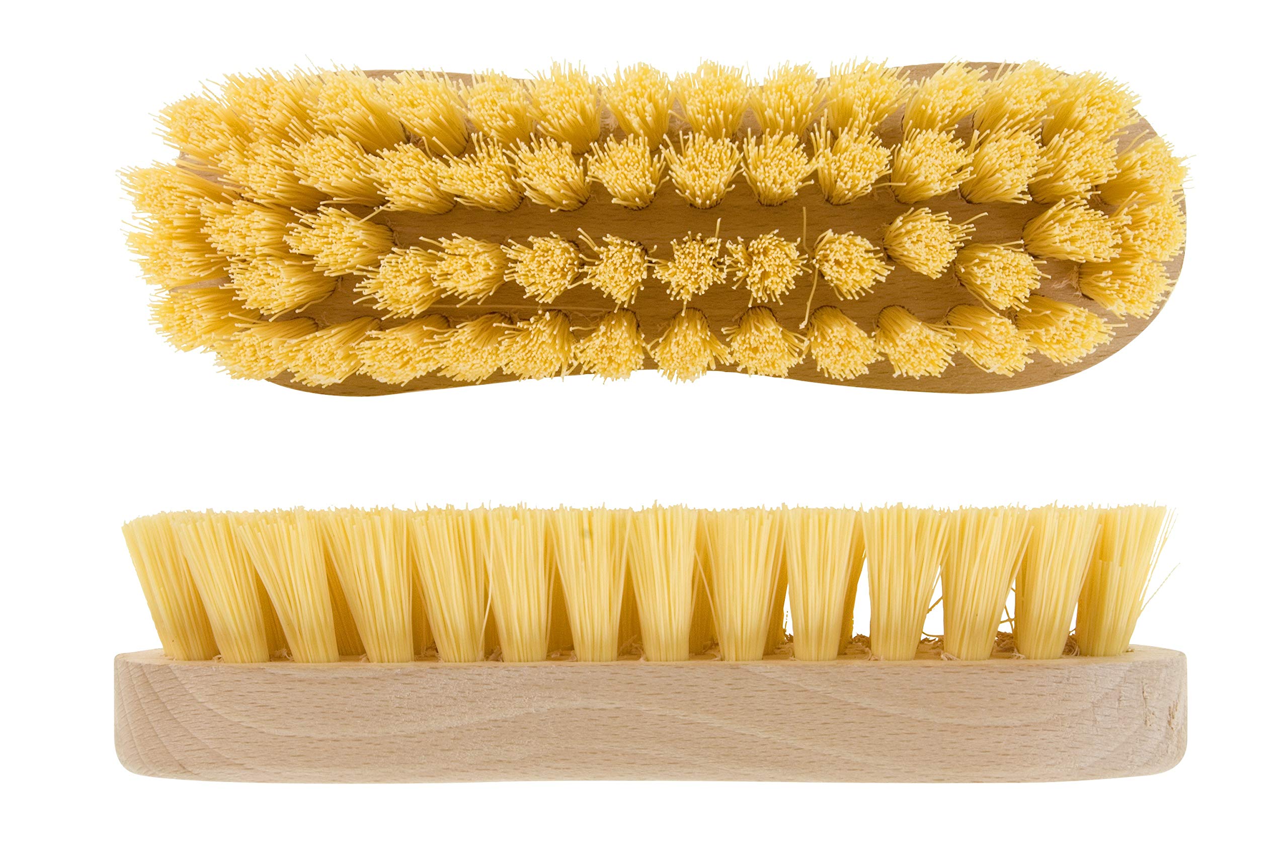 Elliott Wooden Scrubbing Brush - Traditional Design | Shaped Handle | BPA Free Nylon Fibres 1