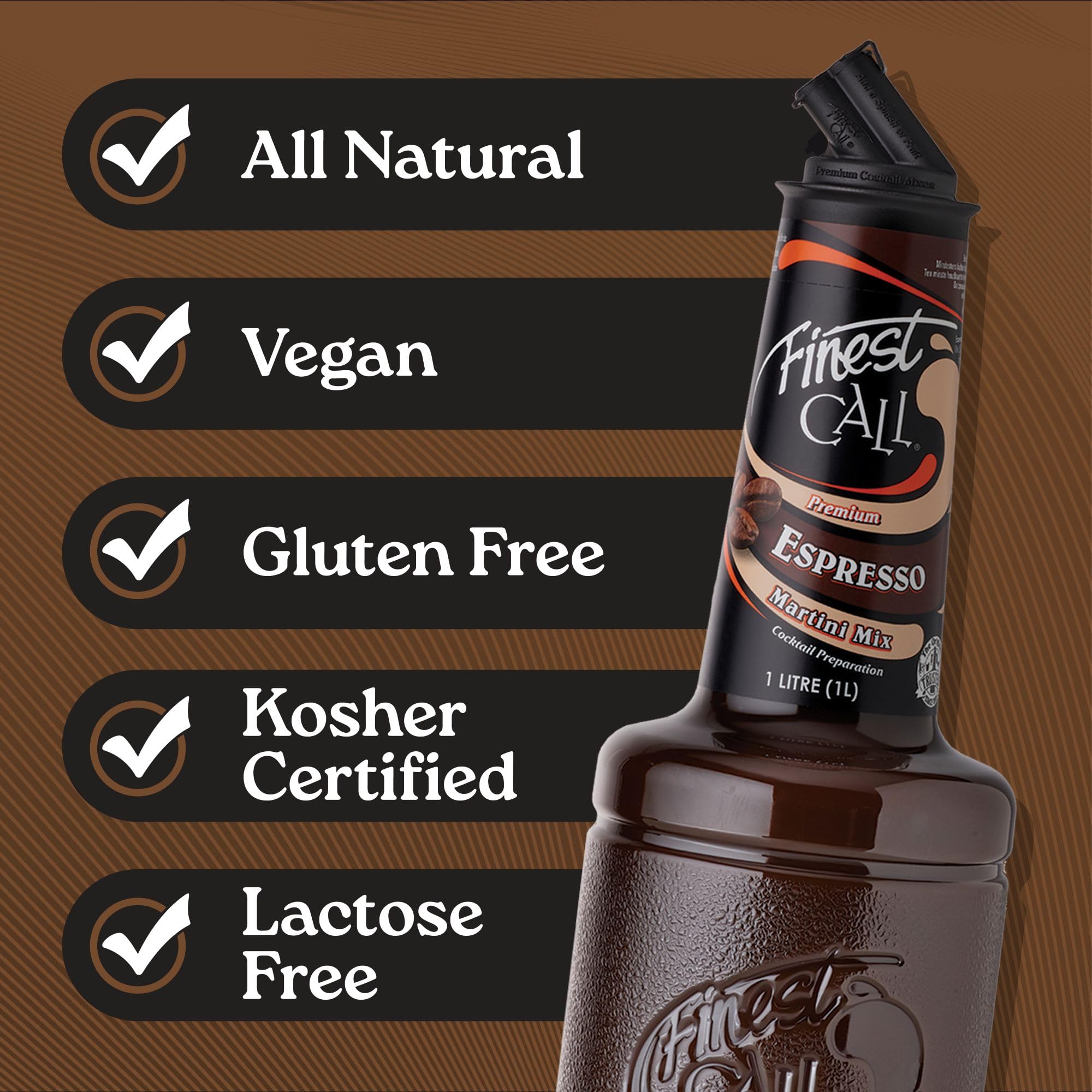 Finest Call Espresso Martini Premium Pre-Made Cocktail Mix | 1 Litre | Bar Essential 6