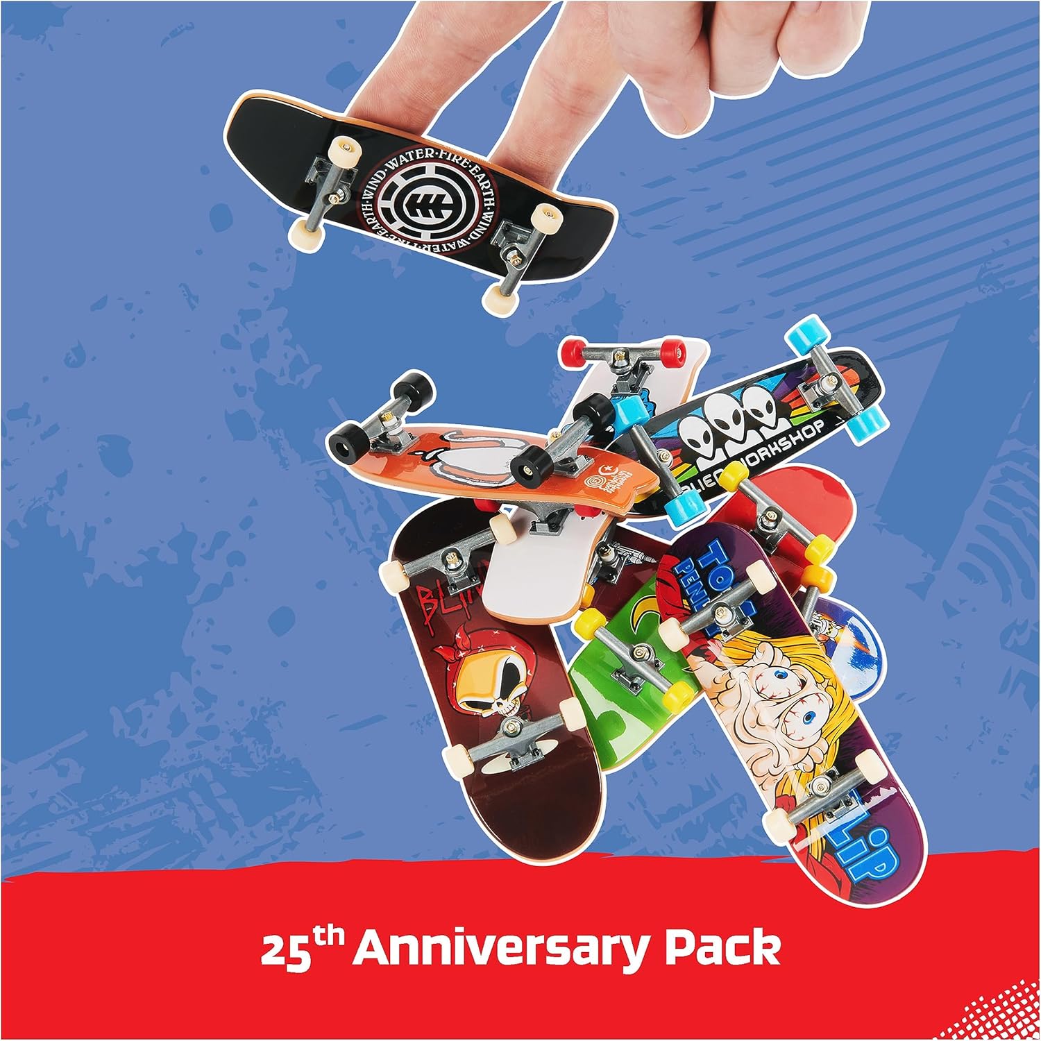 Tech Deck 25th Anniversary 8-Pack with Exclusive Silver Collector's Edition Figure 4