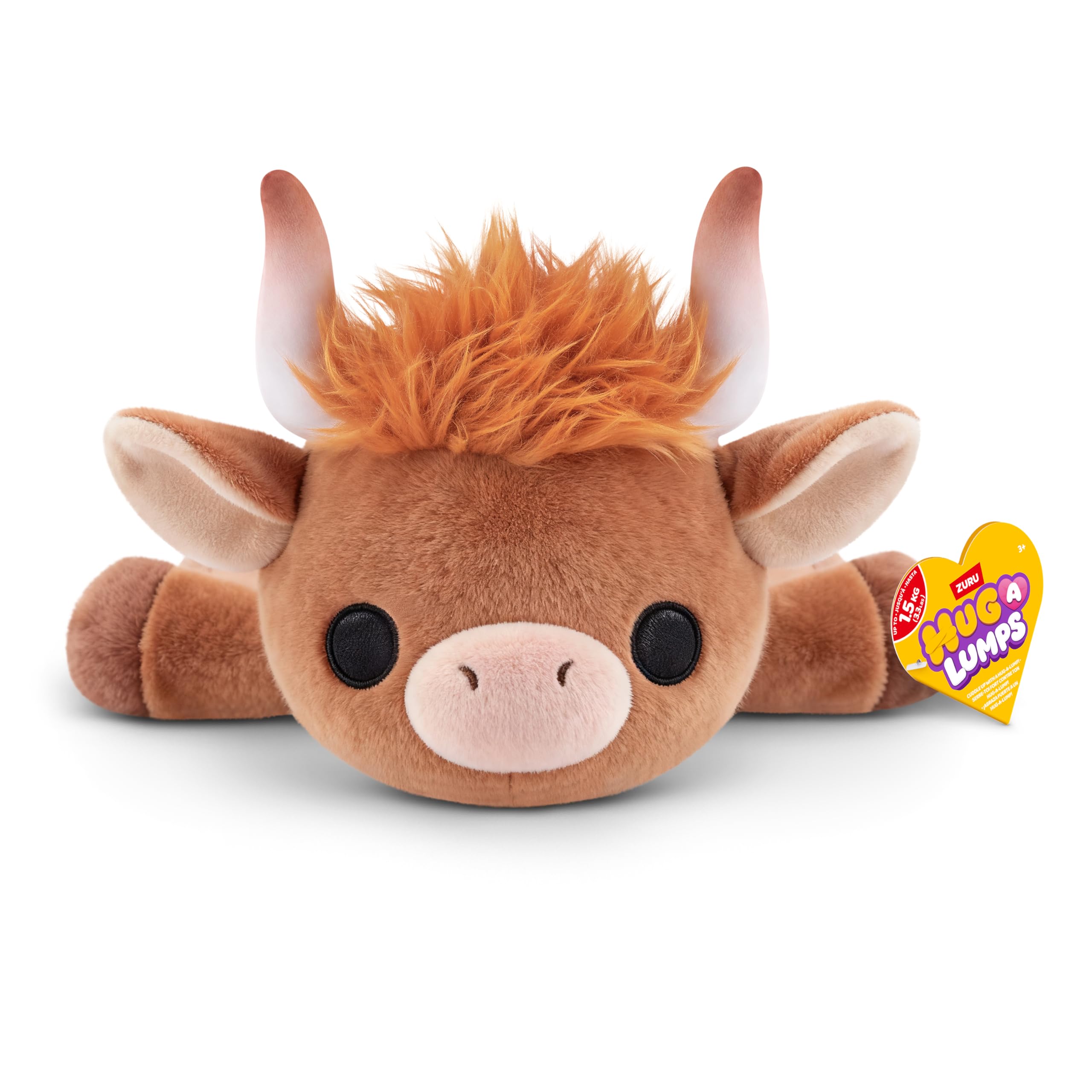 Hug-A-Lumps Holly Cow Soft Doll - Medium, Weighted Plush for Stress Relief 8