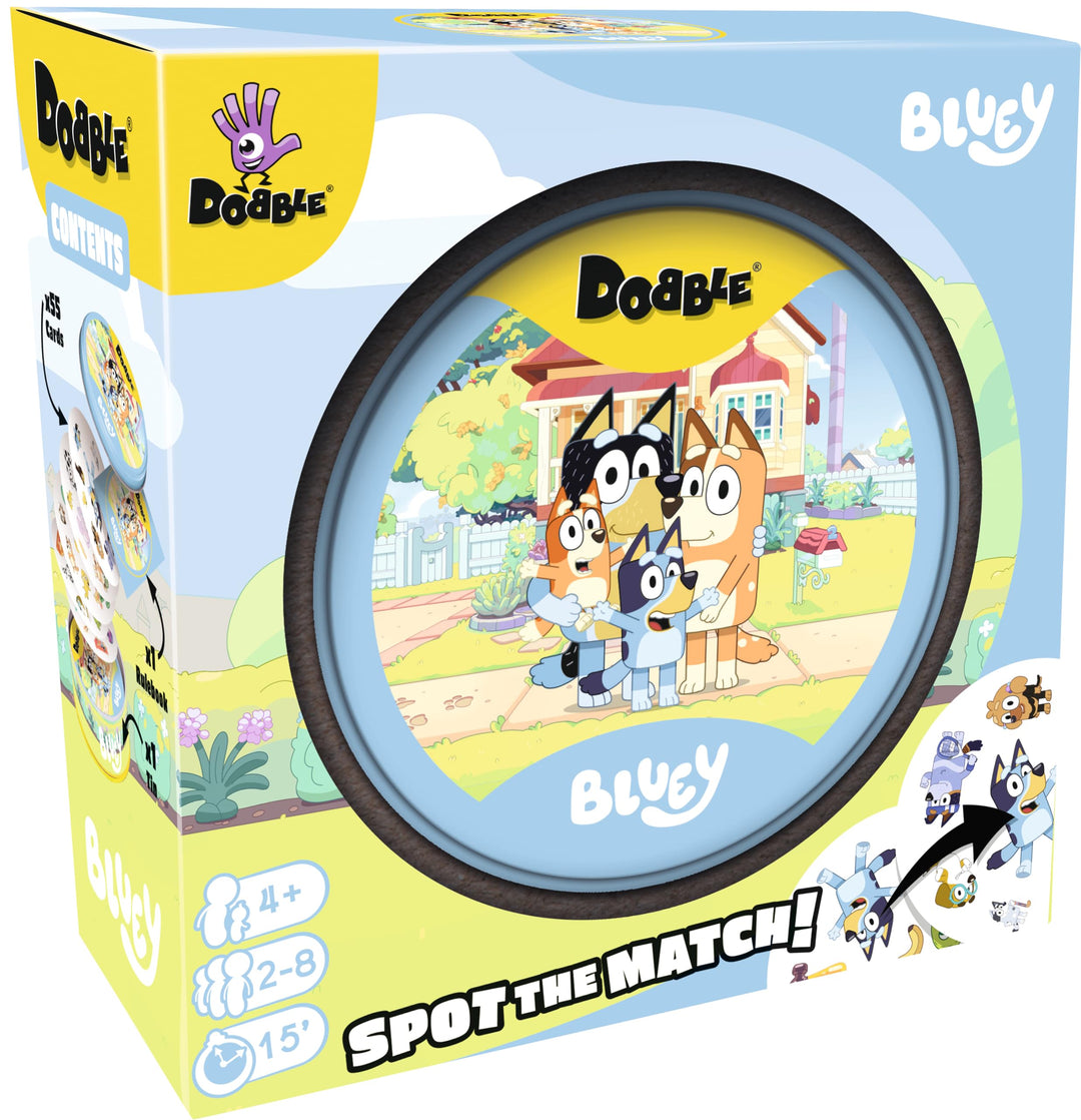 Asmodee Dobble Bluey Kids Card Game for Ages 4+ | 2-8 Players | 15-Minute Play