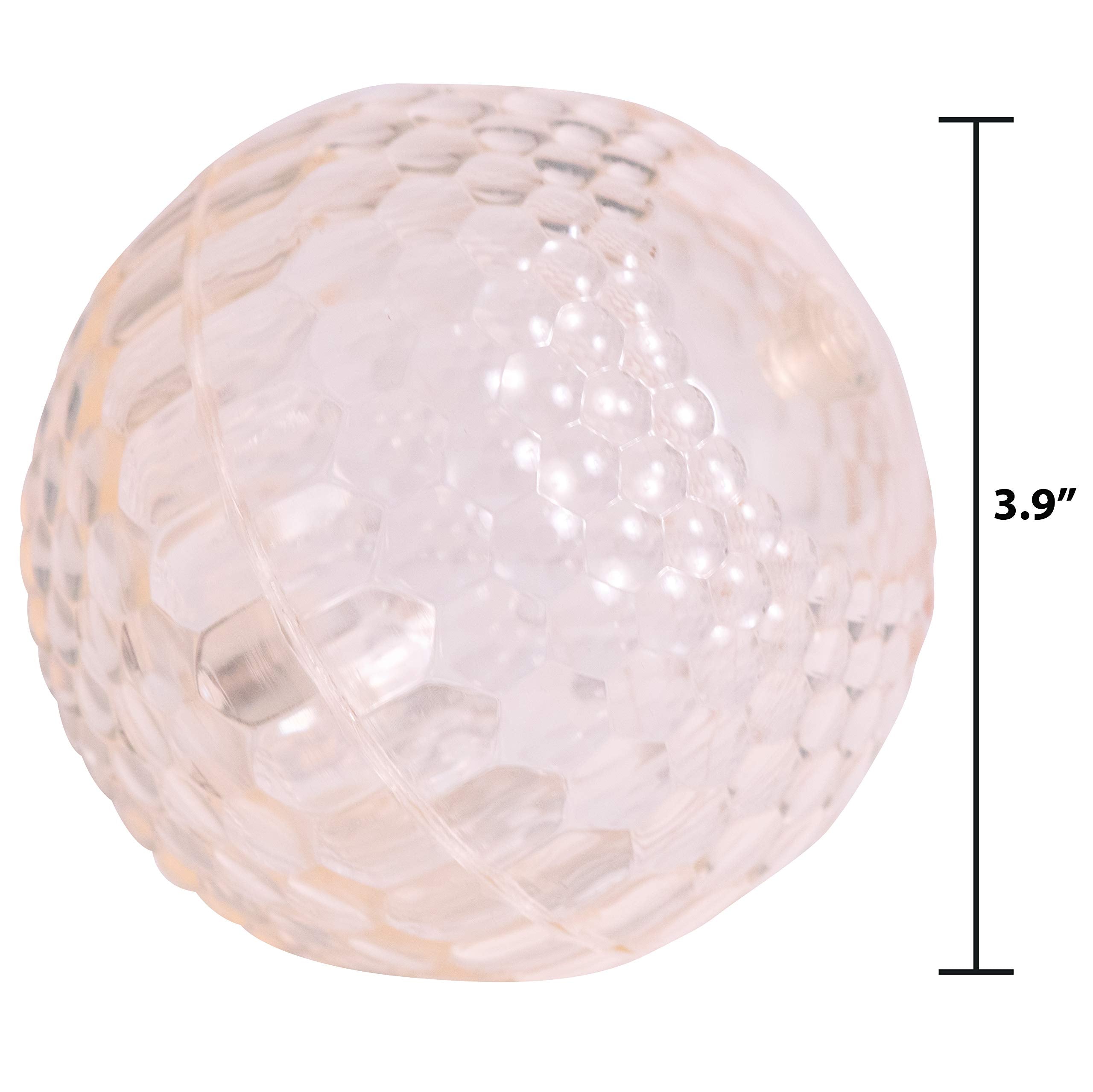 tickit Large Texture Sensory Flashing Ball Set - 100 mm Diameter | Pack of 4 | Ages 3+ 4