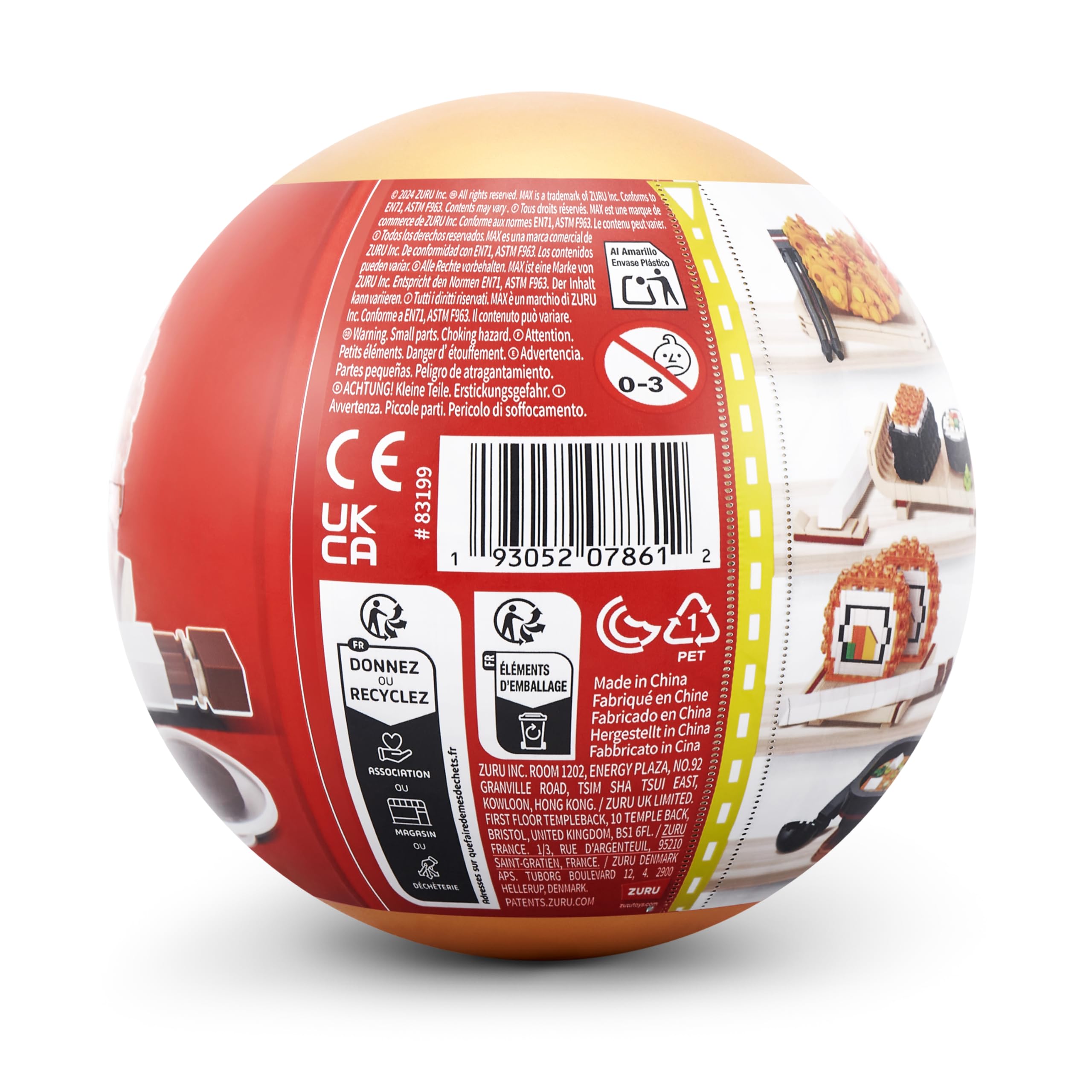 Max Build More Premium Sushi Bar Collection - California Roll Building Set | 181 Pieces | Ages 8+ 9