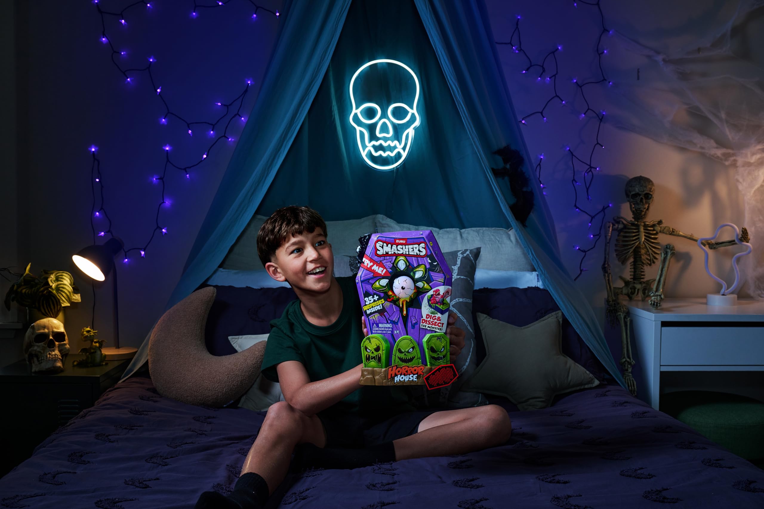 Smashers Mega Horror House (Zombie Rex) by ZURU - Interactive Dig & Dissect Playset for Kids 13