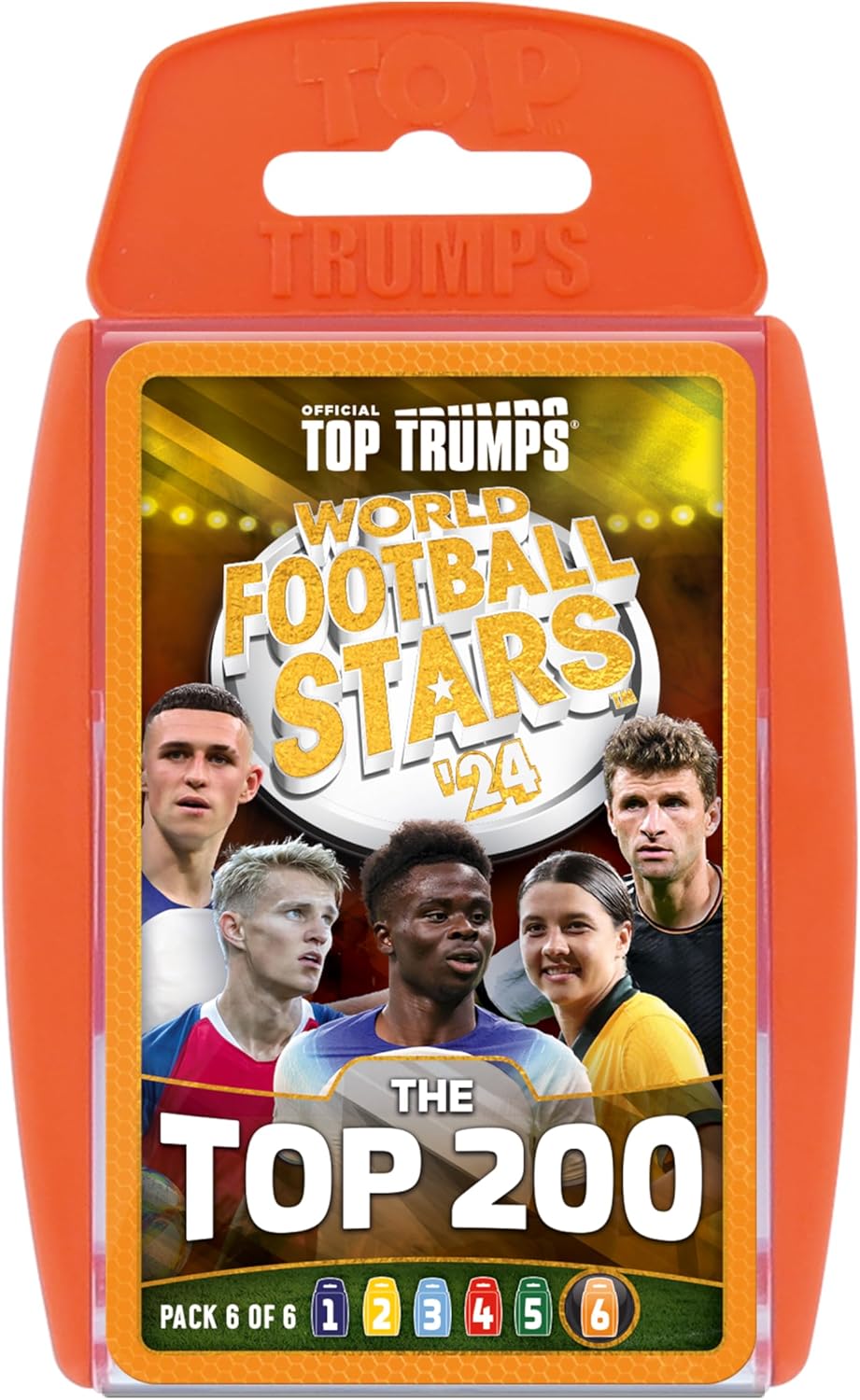 Top Trumps World Football Stars Top 200 Card Game Pack 6 1