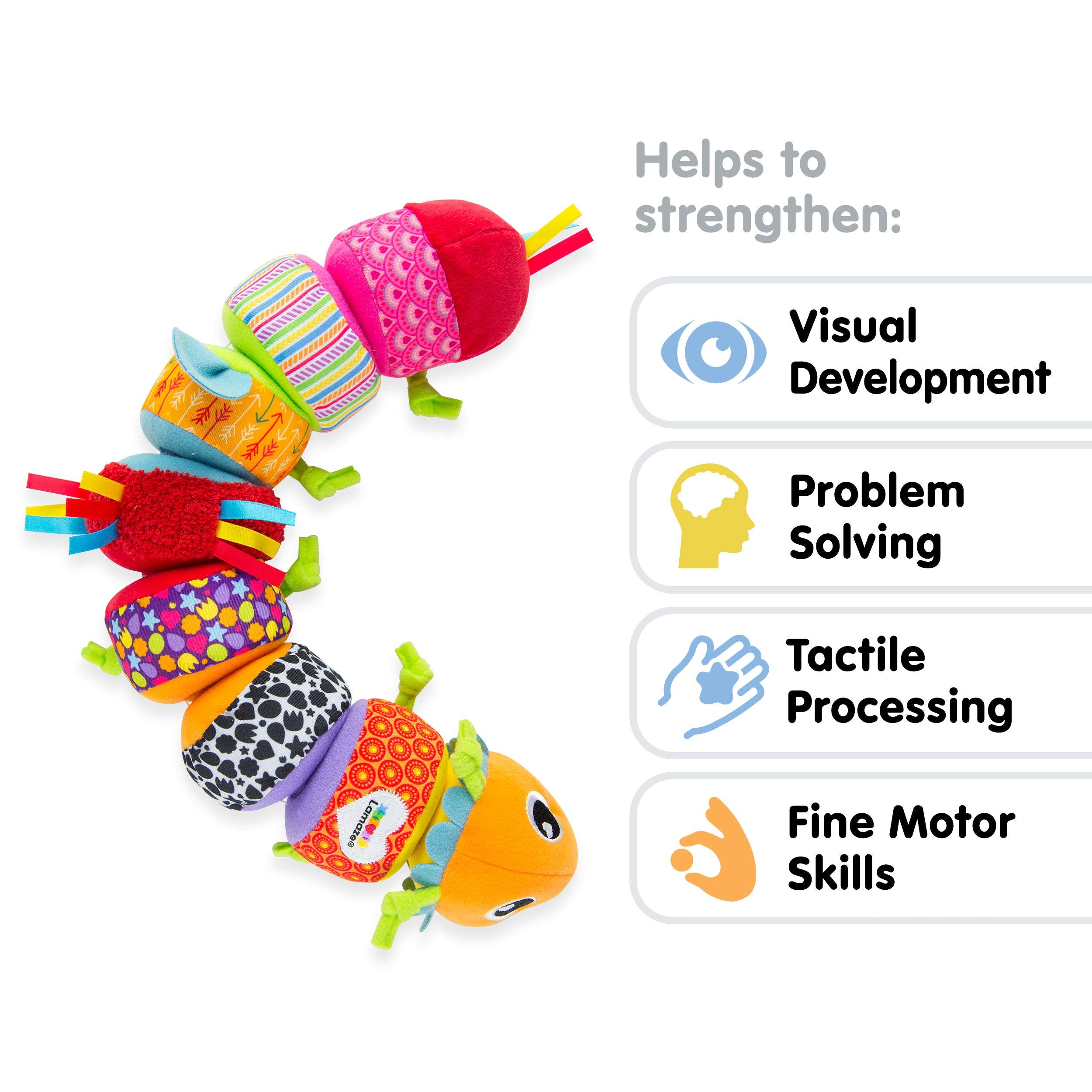 Lamaze Mix & Match Caterpillar Soft Cuddly Activity Toy for Babies 6 Months+ 2