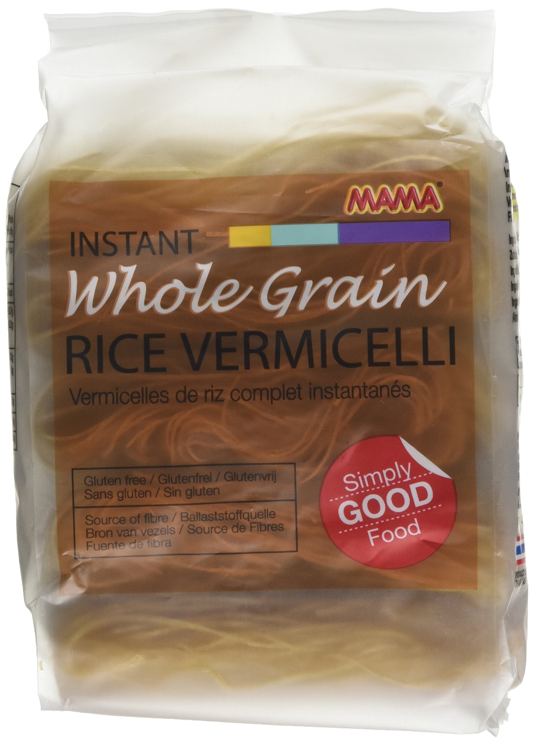 Mama Instant Whole Grain Rice Vermicelli Noodles 225g (Pack of 6) 1