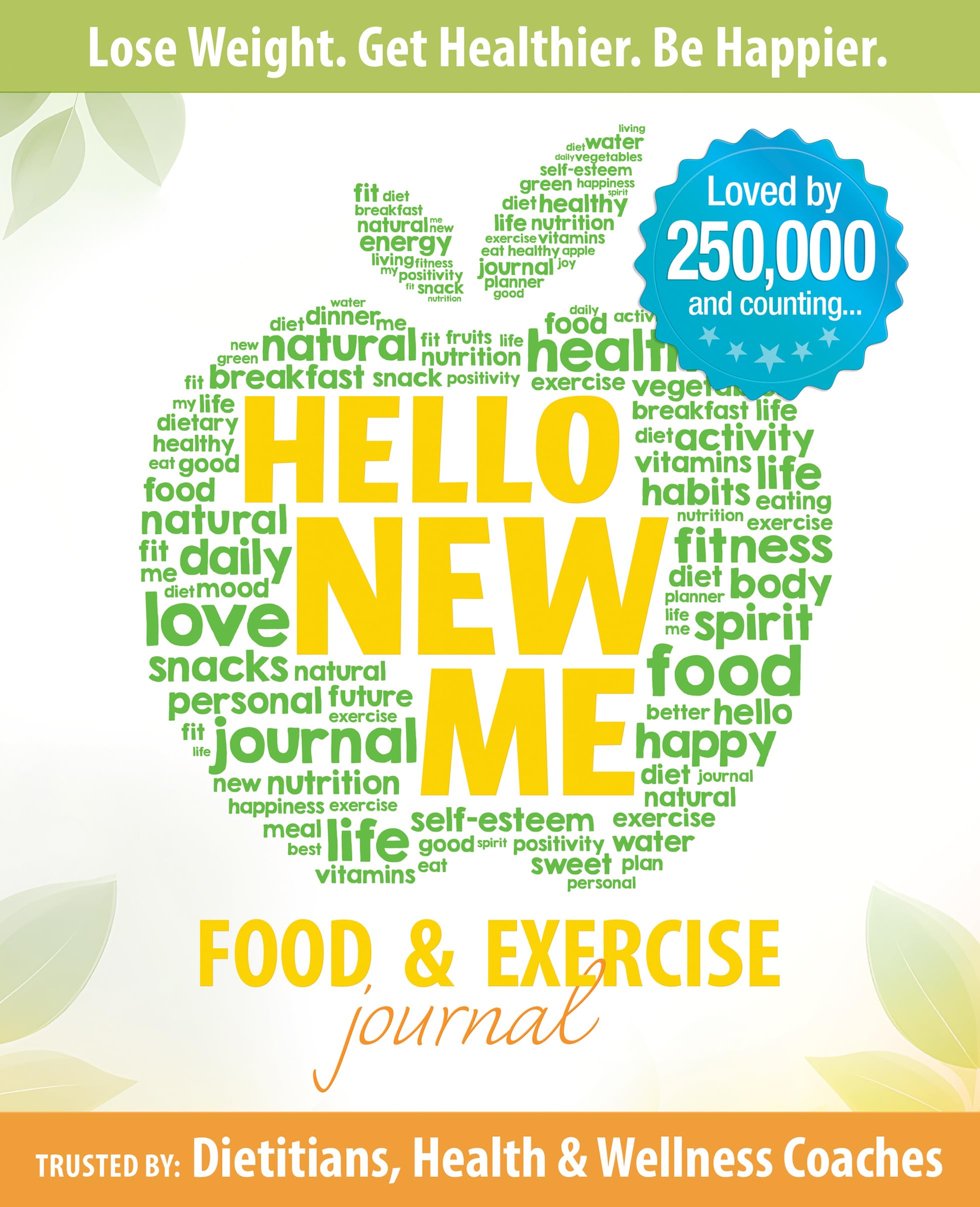 Happy Books Hub Hello New Me: 90-Day Food and Exercise Journal | Daily Meal and Activity Tracker | Paperback