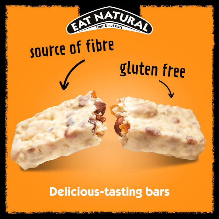 Eat Natural Almond & Apricot with Yoghurt Coating Fruit & Nut Bars, 3 x 4