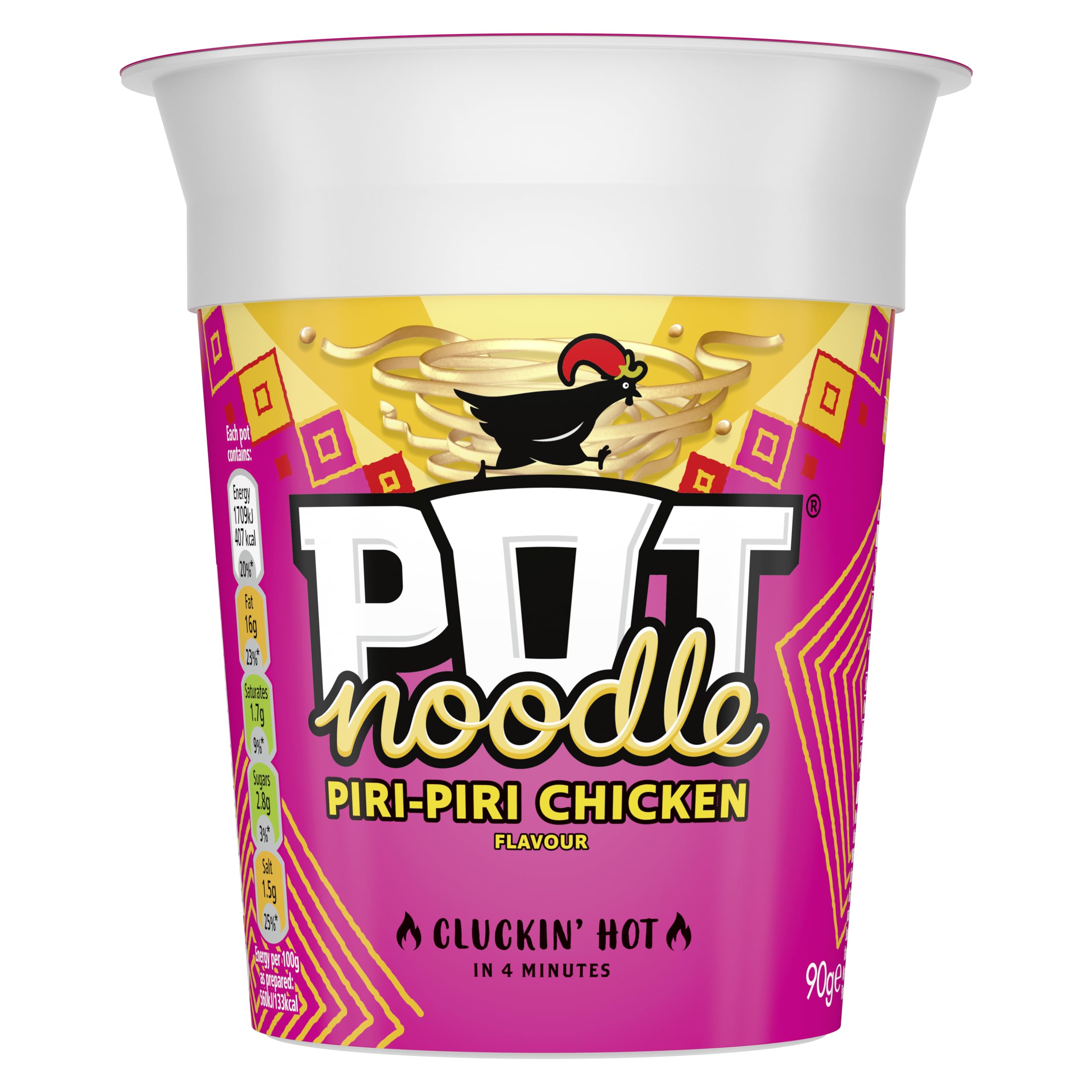 Pot Noodle - Piri-Piri Chicken Instant Noodle Snack, 80g 5
