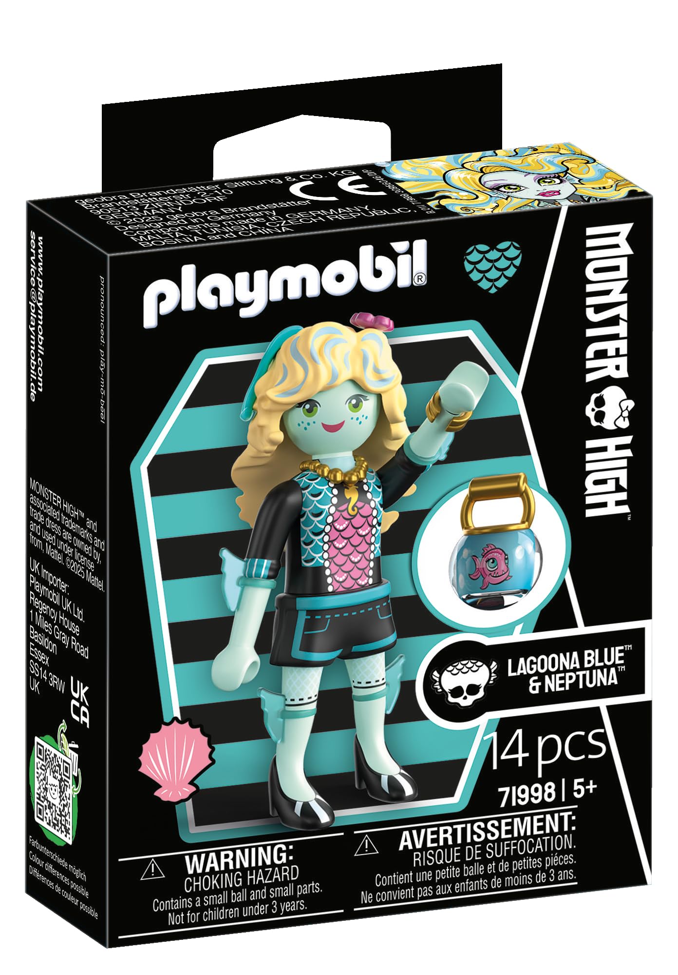 Playmobil Monster High Lagoona Blue - Ocean-Themed Play Figure Set for Kids 4+ 1
