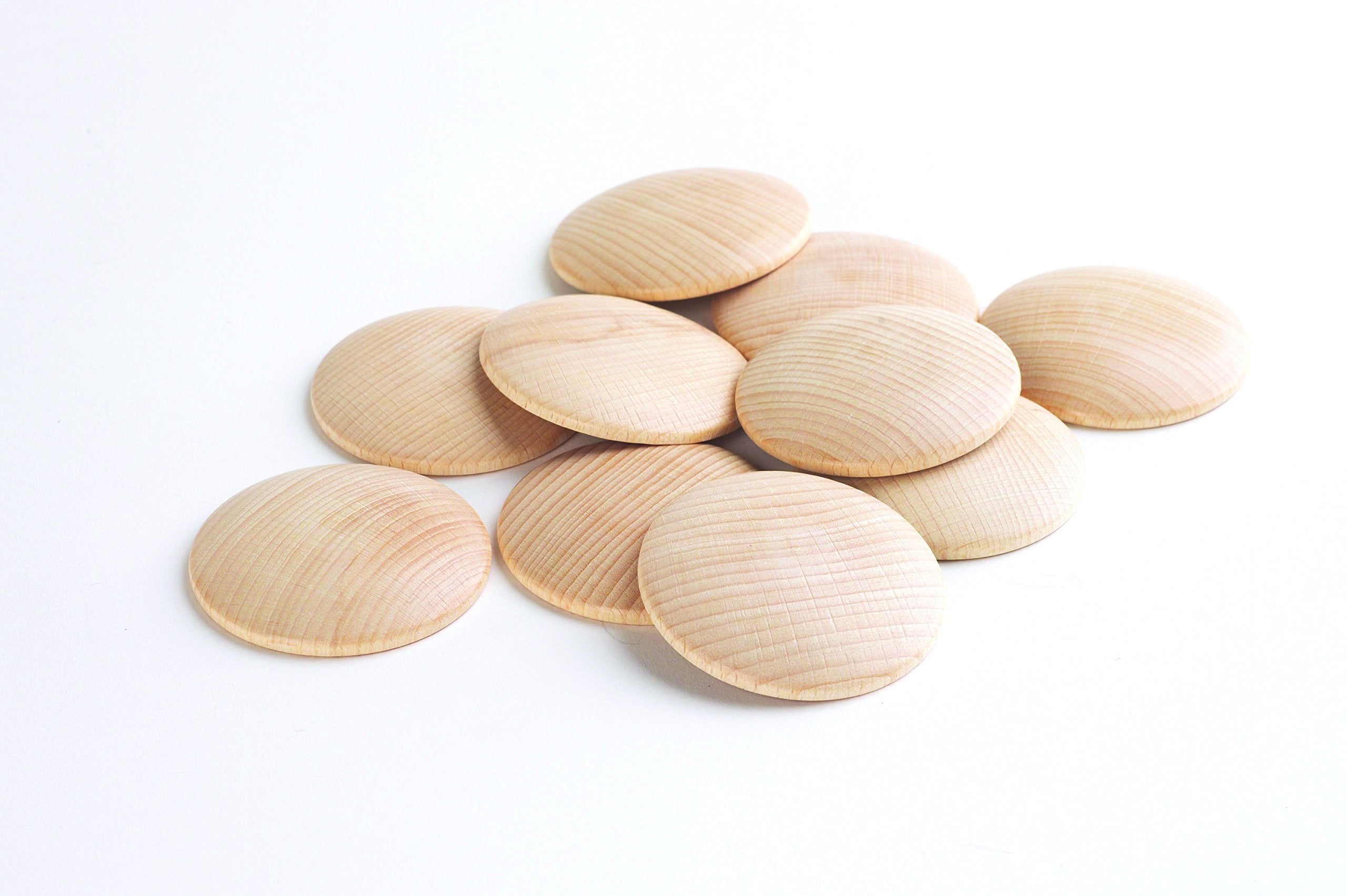 tickit Wooden Heuristic Discs 60mm - Educational Sensory Play for Toddlers & Preschoolers 1