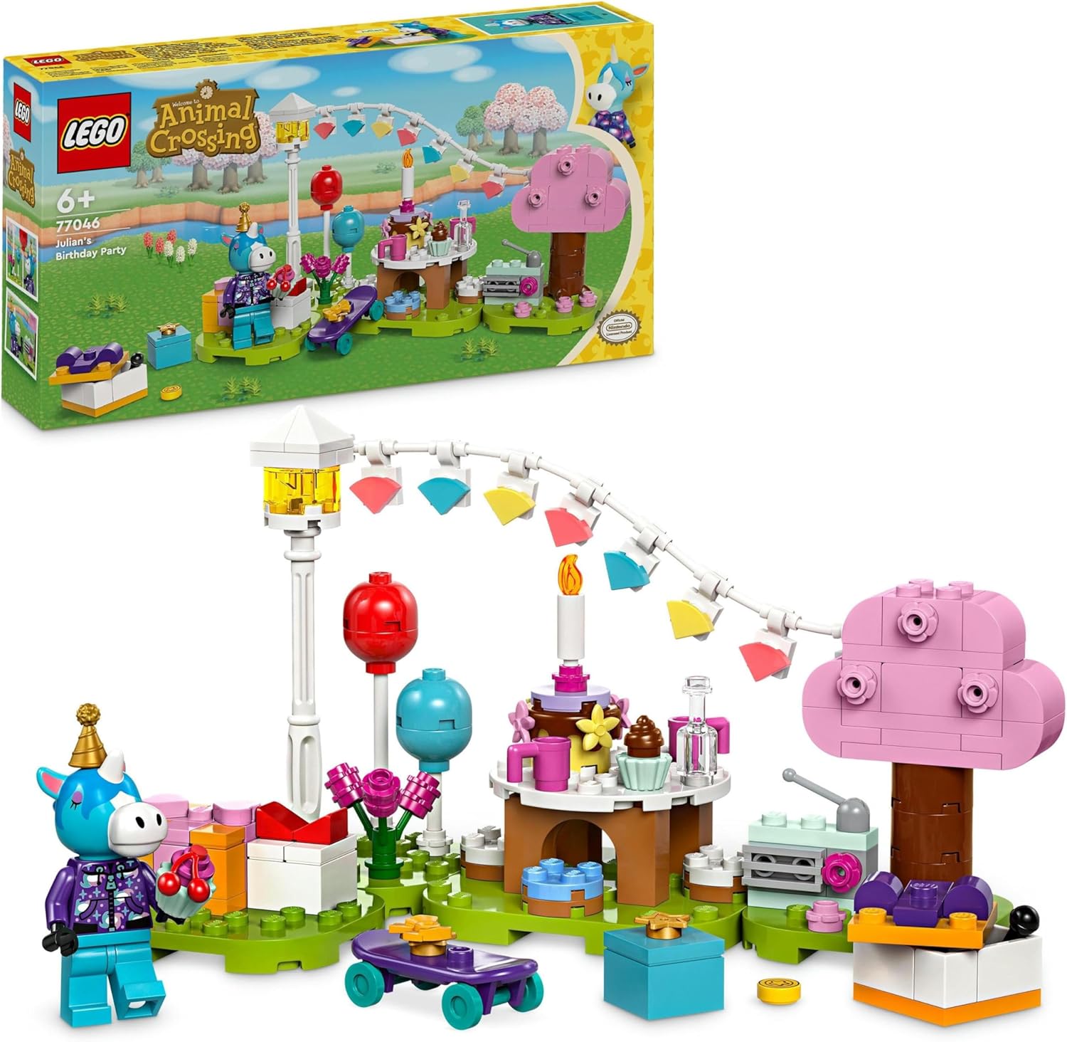 LEGO Animal Crossing Julian’s Birthday Party Building Set 77046 - 170-Piece Toy for Kids 6+