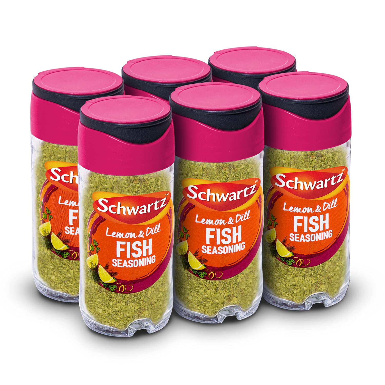 Schwartz Lemon & Dill Fish Seasoning 55g Jar - Pack of 6 1
