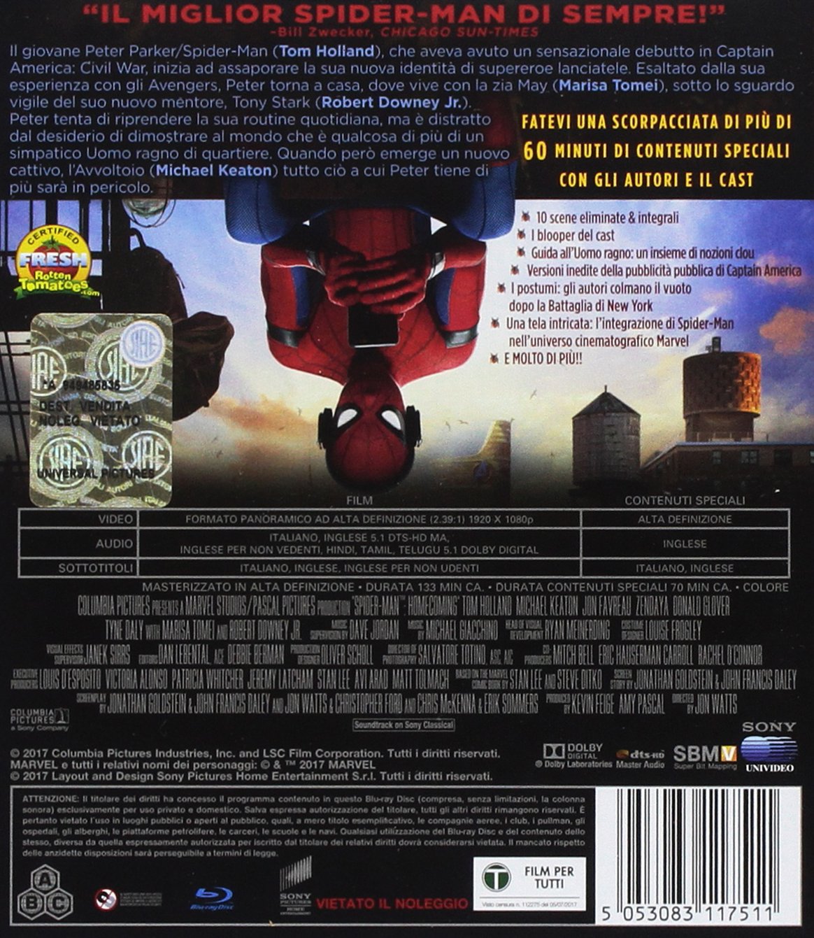 Spider-Man: Homecoming [Blu-ray]