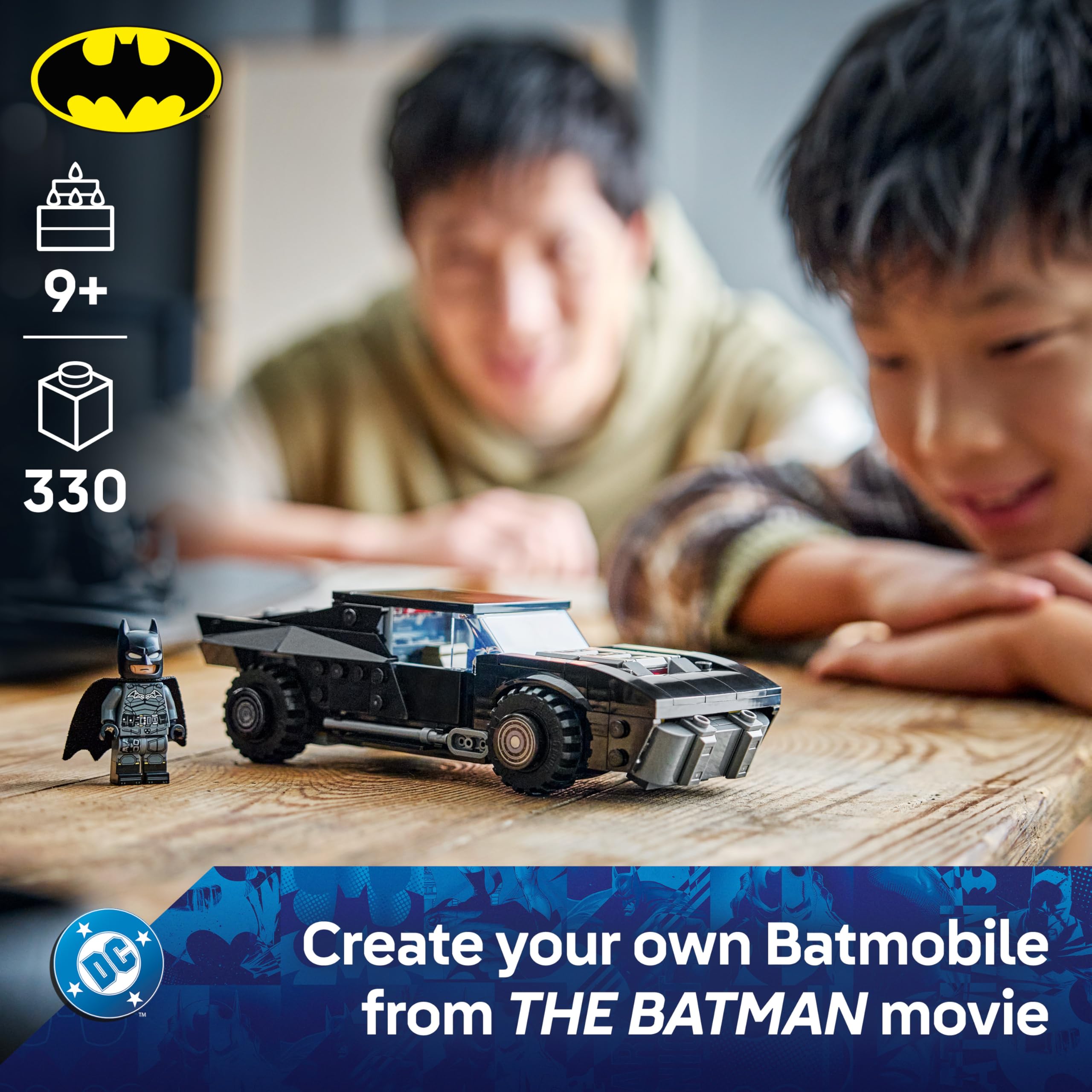 LEGO DC The Batman Batmobile Car Toy Model Kit 76332 for Ages 9+