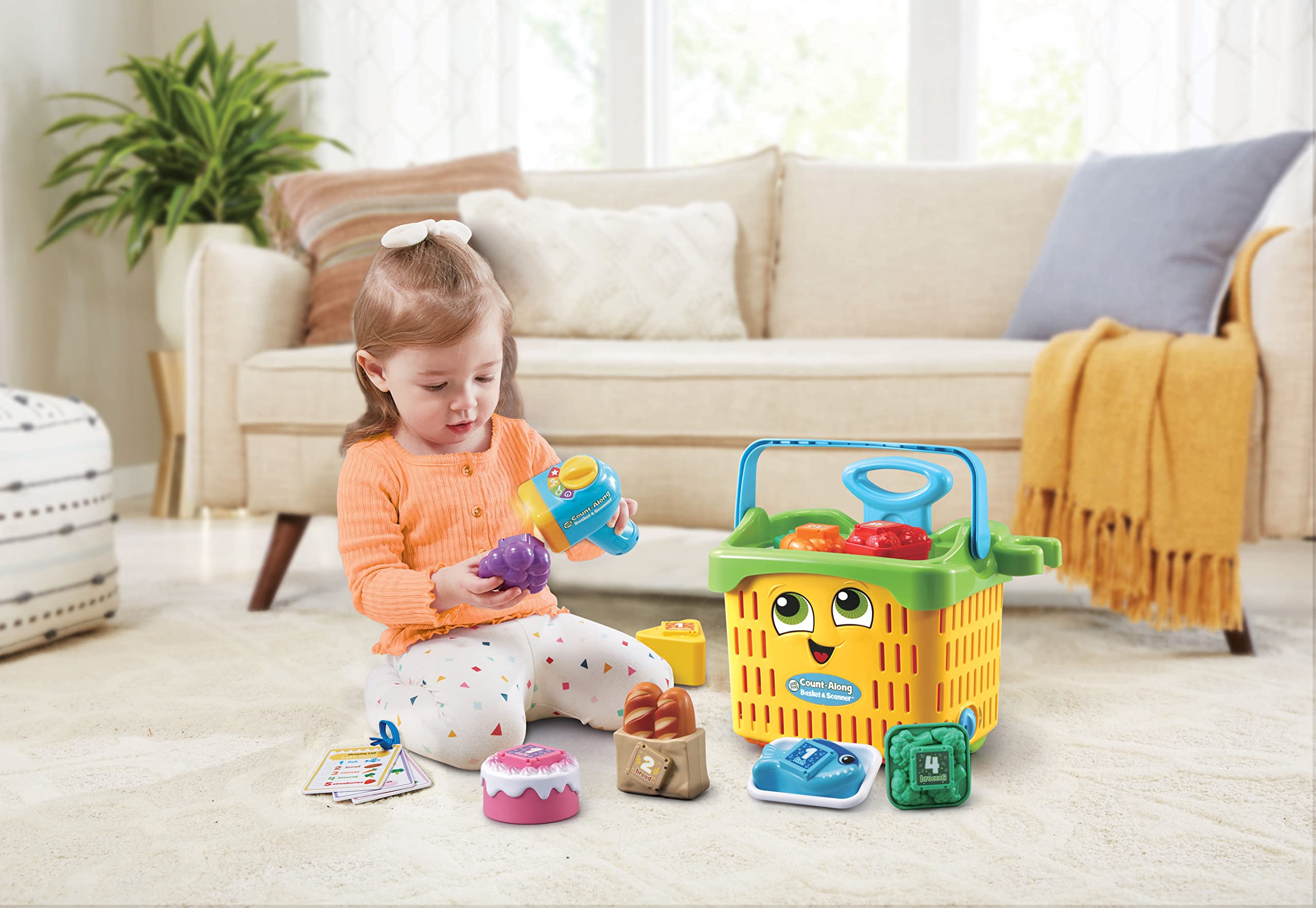 LeapFrog Count-Along Basket & Scanner Roleplay Toy | Ages 2-5 Years | Interactive Learning 7