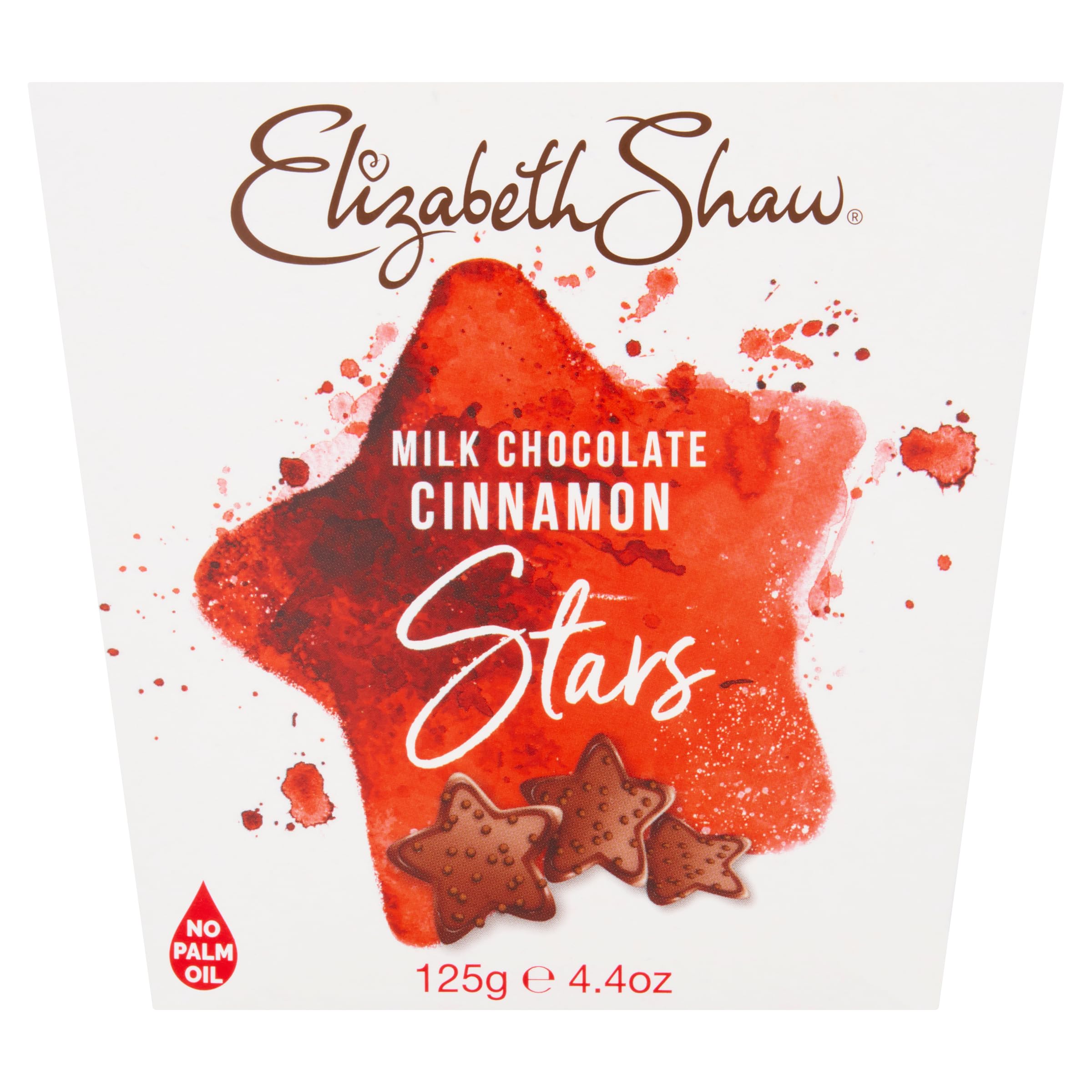 Elizabeth Shaw Milk Cinnamon Stars 125g - Milk Chocolate with Cinnamon Flavouring 1