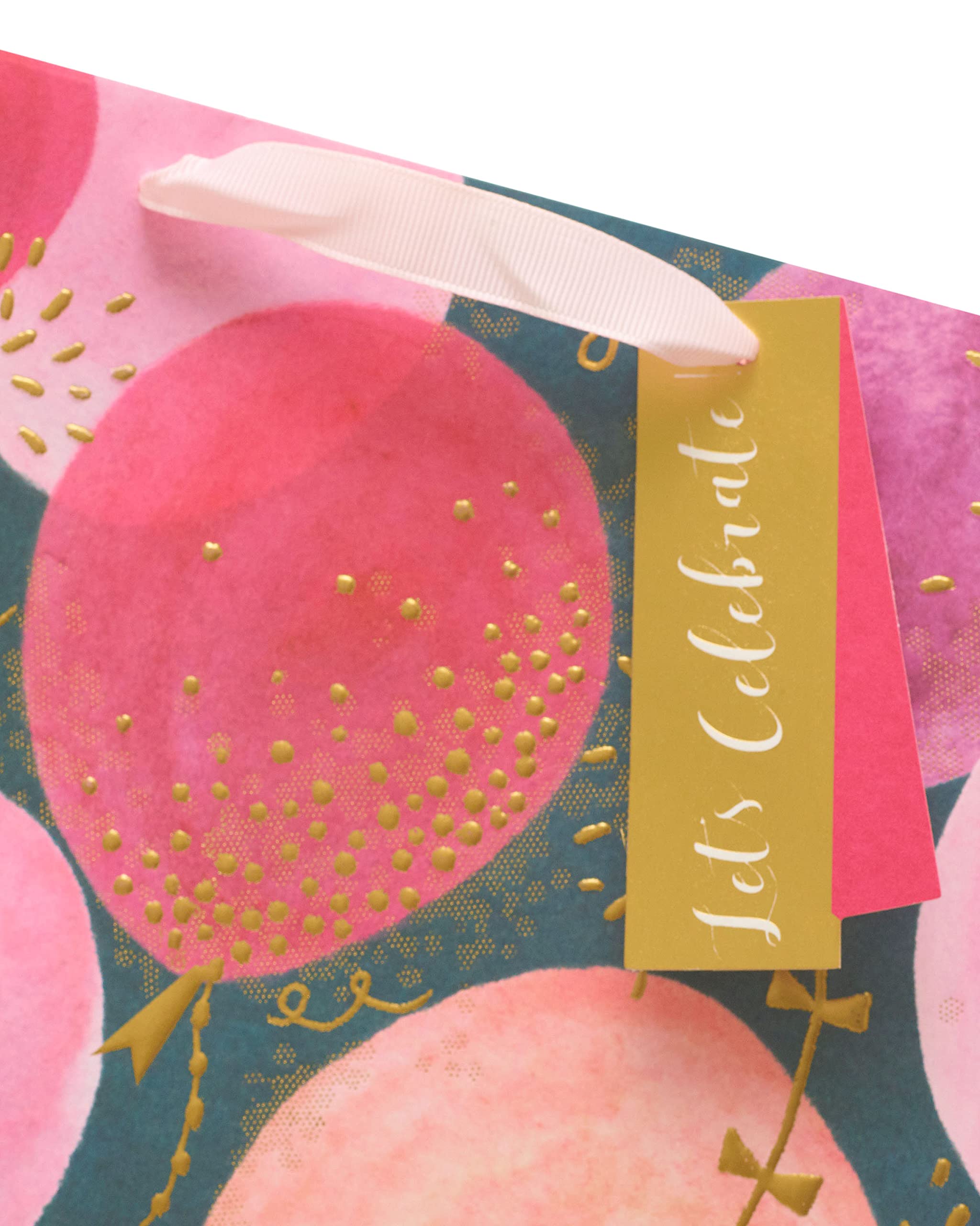 UK Greetings Large Gift Bag for Her/Friend - Pink Balloons Design | FSC Certified Paper 4