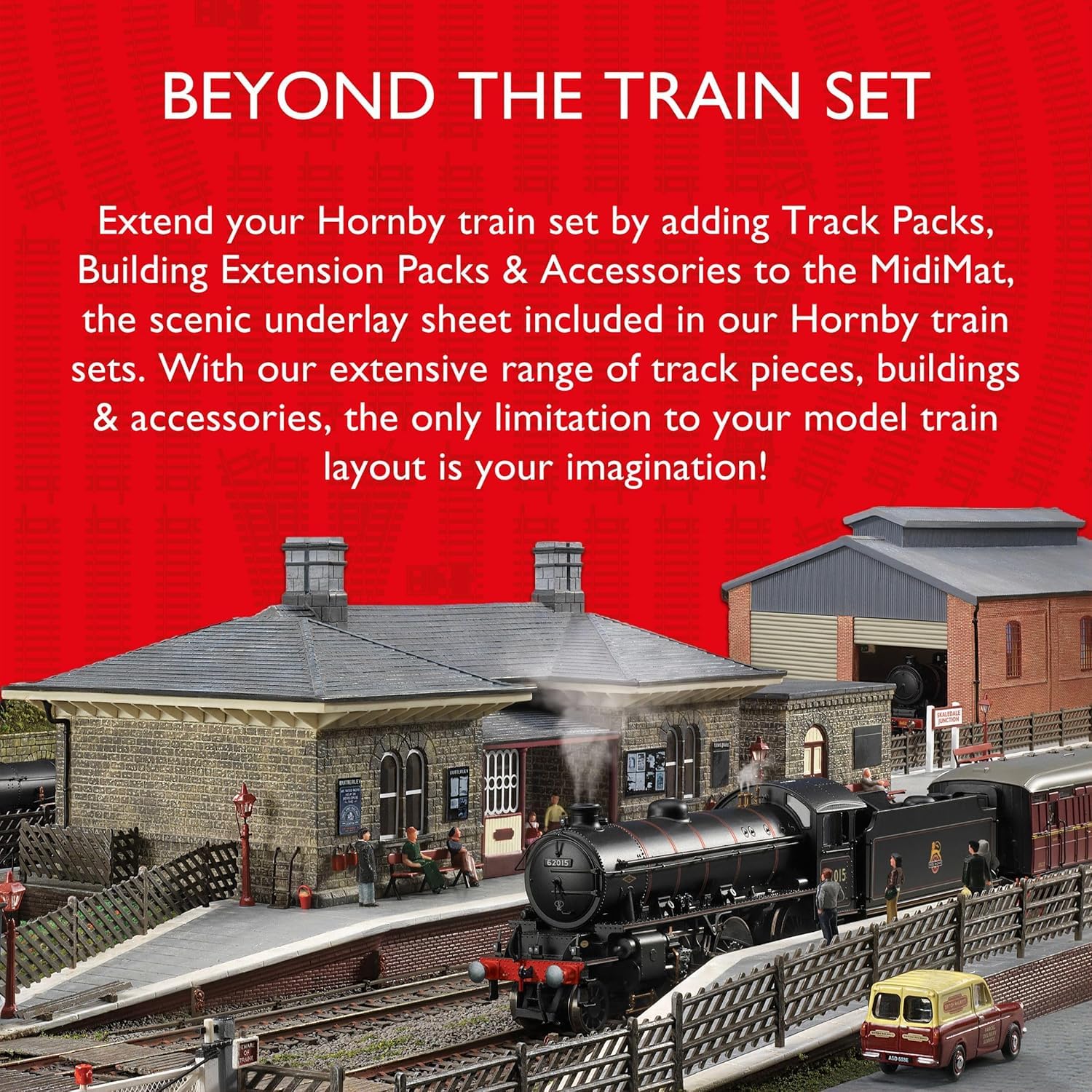 Hornby R7178 Static Grass Meadow - 2.5mm Scenic Material | Compatible with Hornby Tracks