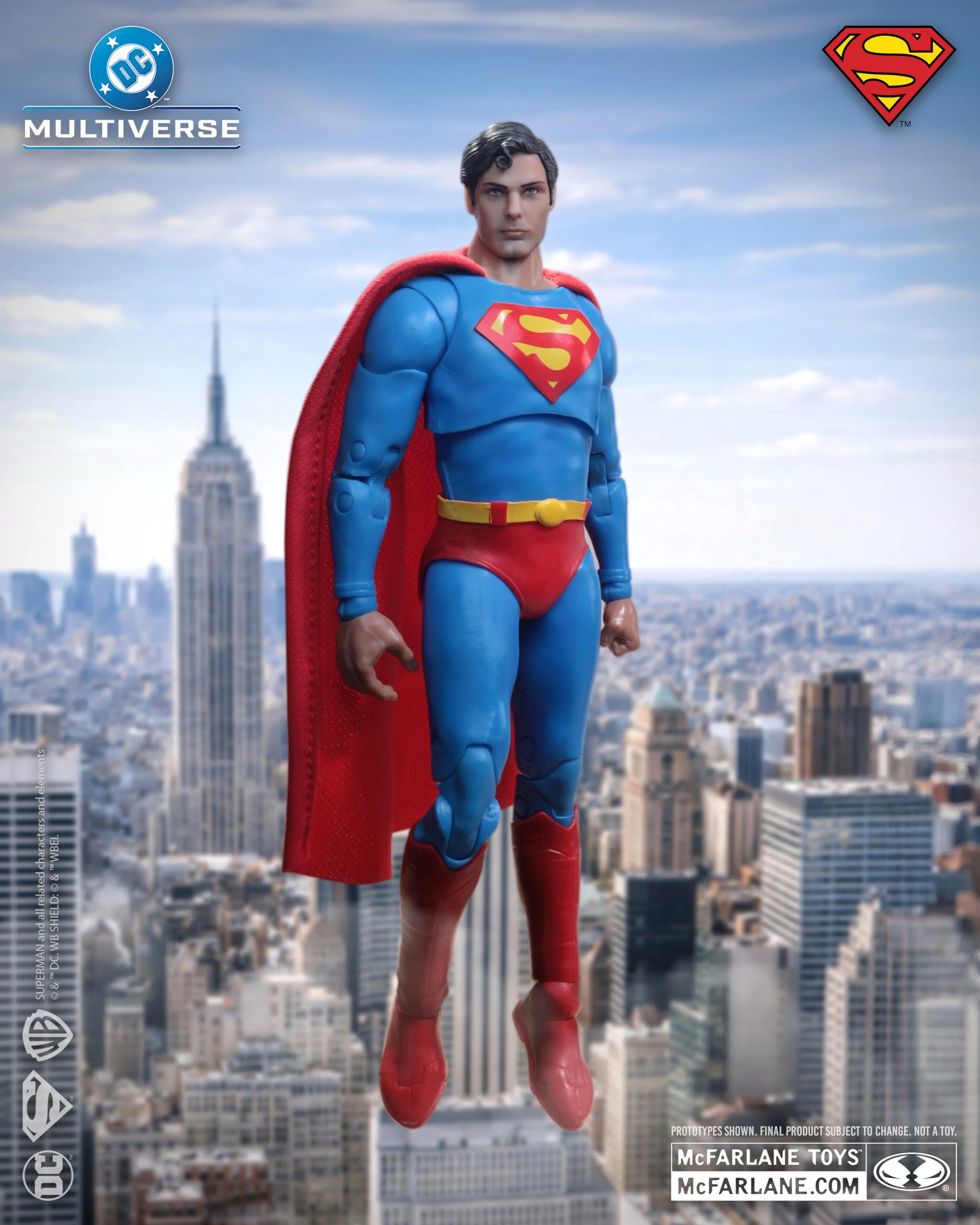 McFarlane DC Multiverse Superman (Superman: The Movie 1978) 7in Action Figure | Ultra Articulation 2