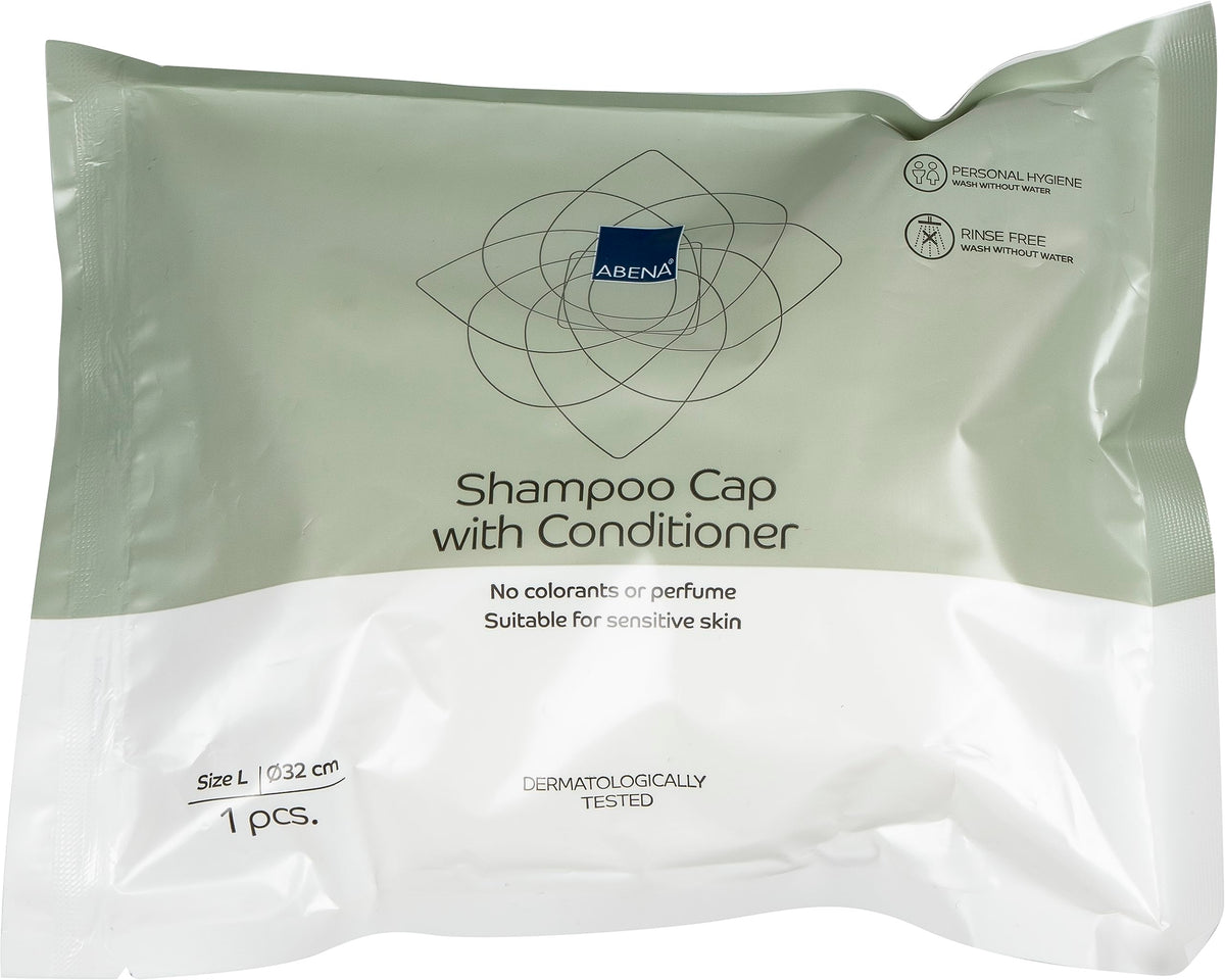 ABENA Unscented Shampoo Cap - Rinse-Free Cleansing & Conditioning | 1 Count