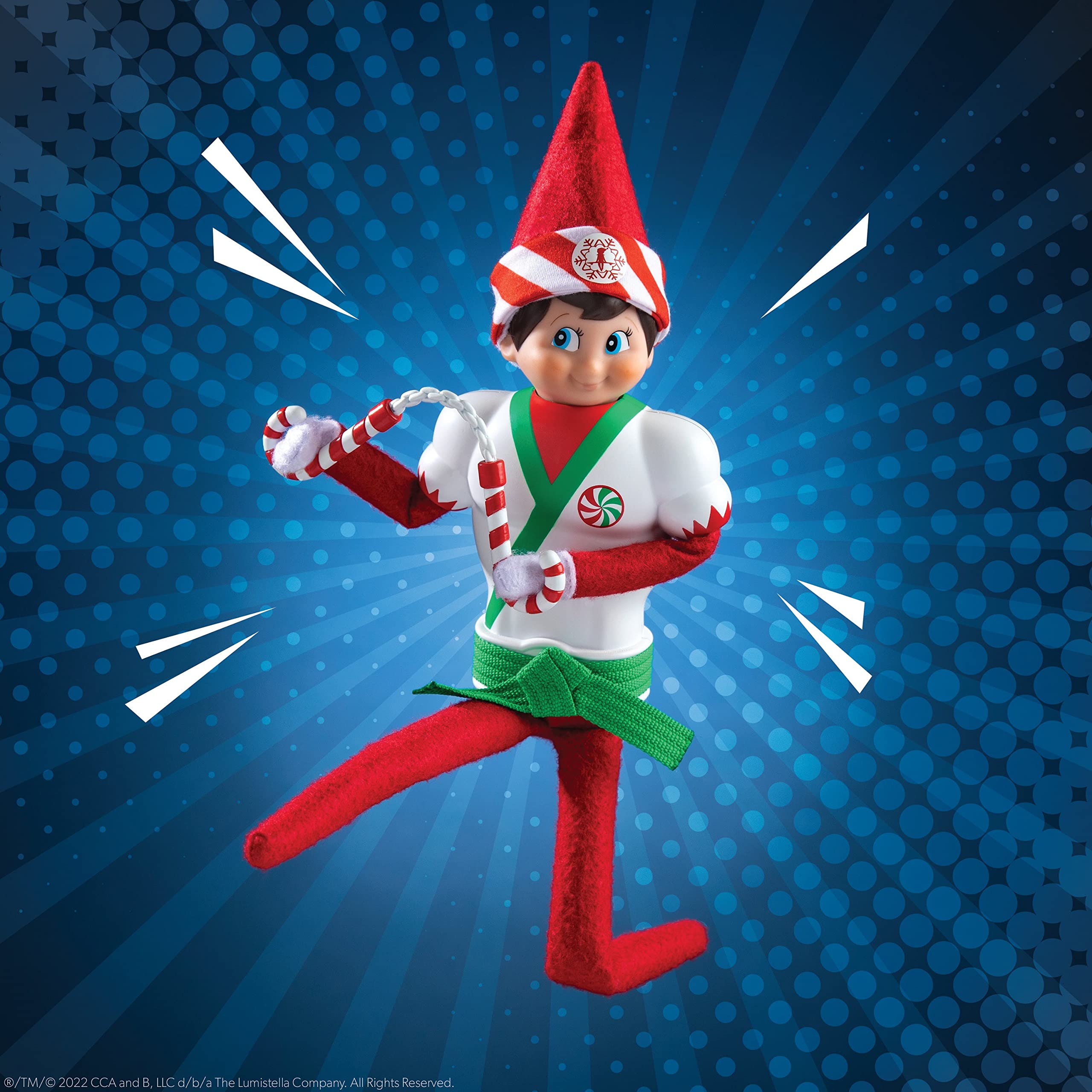 The Elf on the Shelf Karate Kicks Clothes Set - Black Belt Costume for Scout Elf, 3+ Years 9