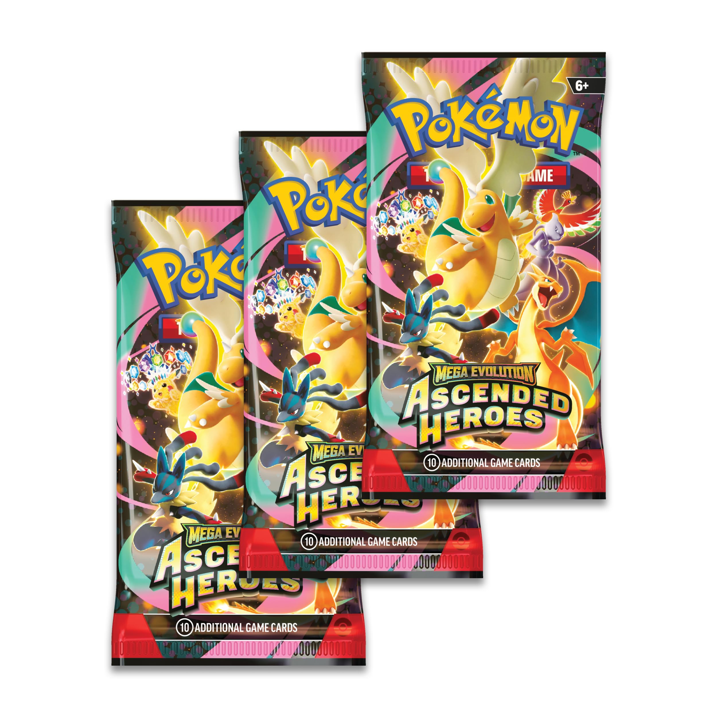 Pokémon TCG: Mega Evolution—Ascended Heroes Booster Pack Collection - Charmander | 3 Booster Packs 3