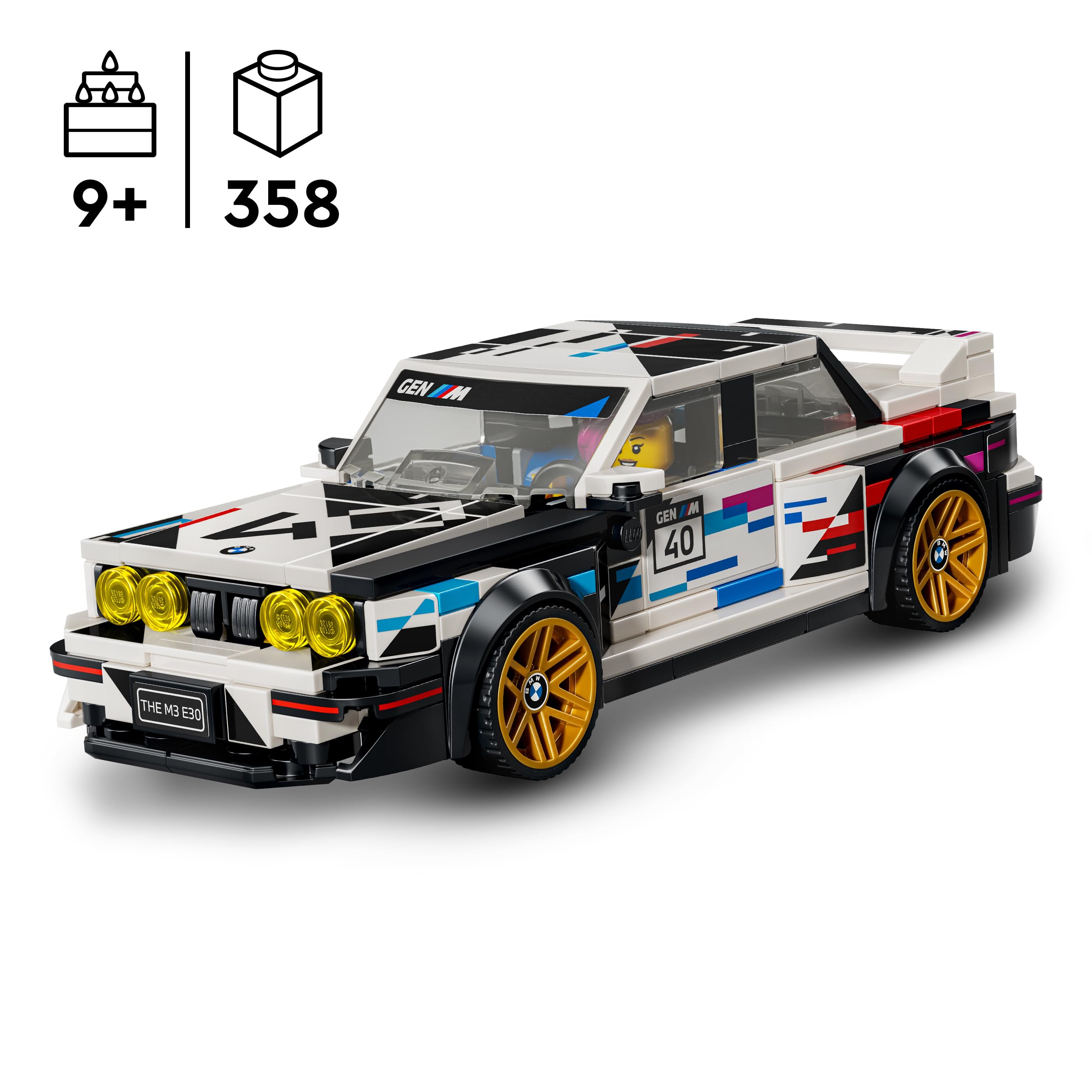 LEGO Speed Champions BMW M3 (E30) Car Toy Building Set | Model 77263 | Ages 9+ 2