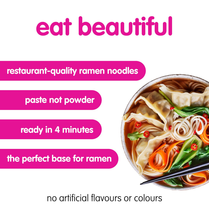 Itsu - Ramen Ready Noodles 86g | Original Spicy Broth | Authentic Japanese Flavor | Pack of 6