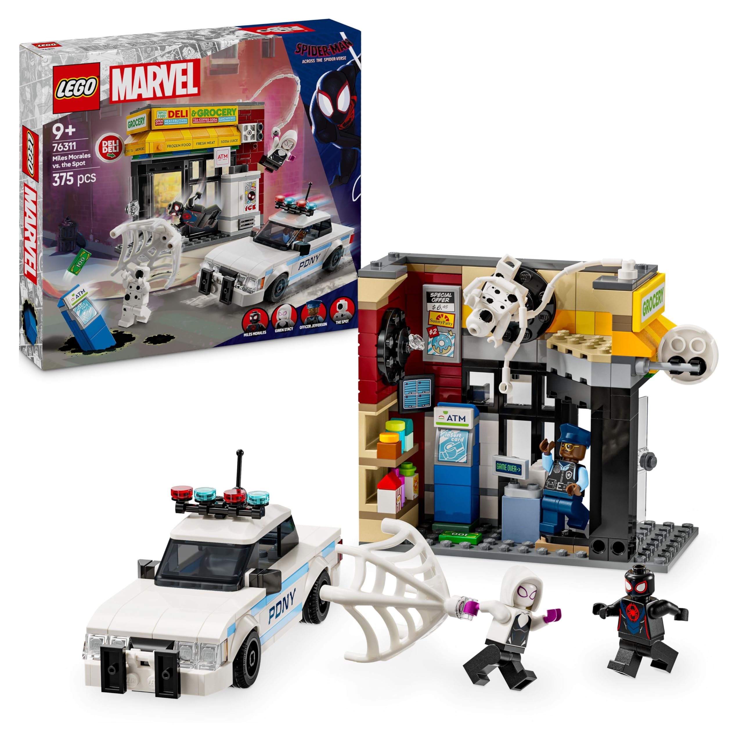 LEGO Marvel Spider-Verse: Miles Morales vs. The Spot Building Set 76311 | Ages 9+