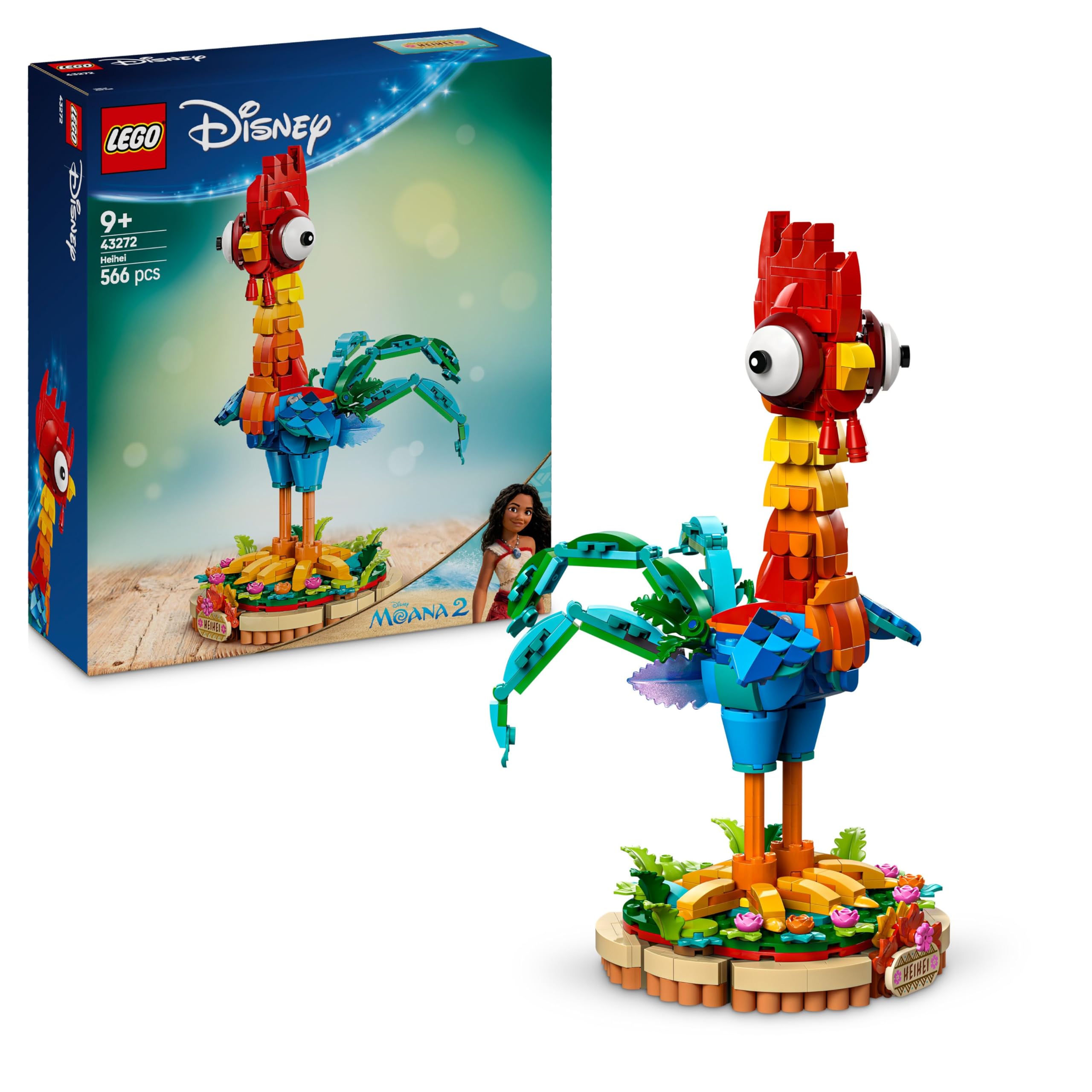 LEGO Disney Moana 2 Heihei Buildable Animal Toy Set 43272 | Ages 9+ 1