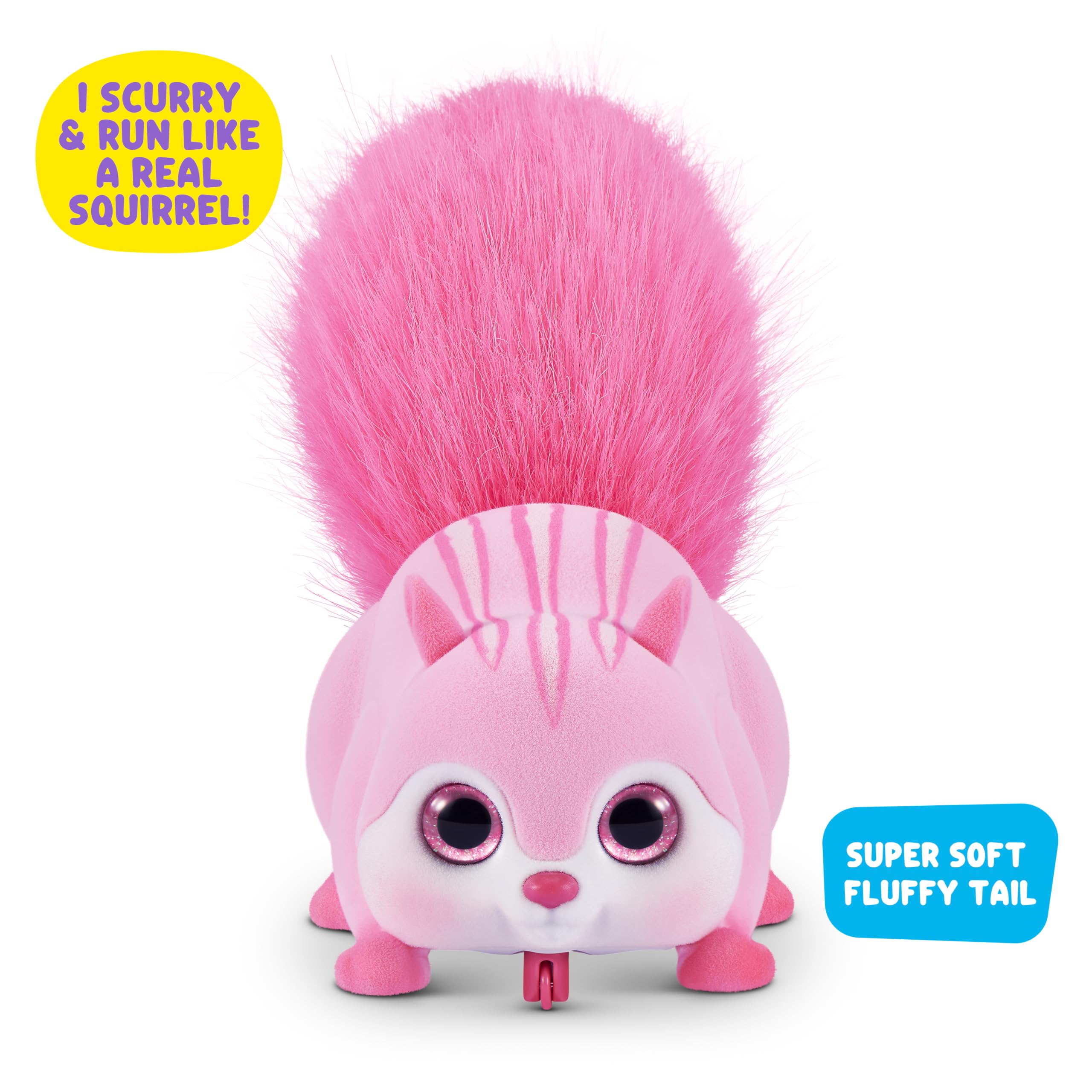 Pets Alive Scurry'n Squirrel - Interactive Robotic Pet Toy | Ages 2+ | Pink 8