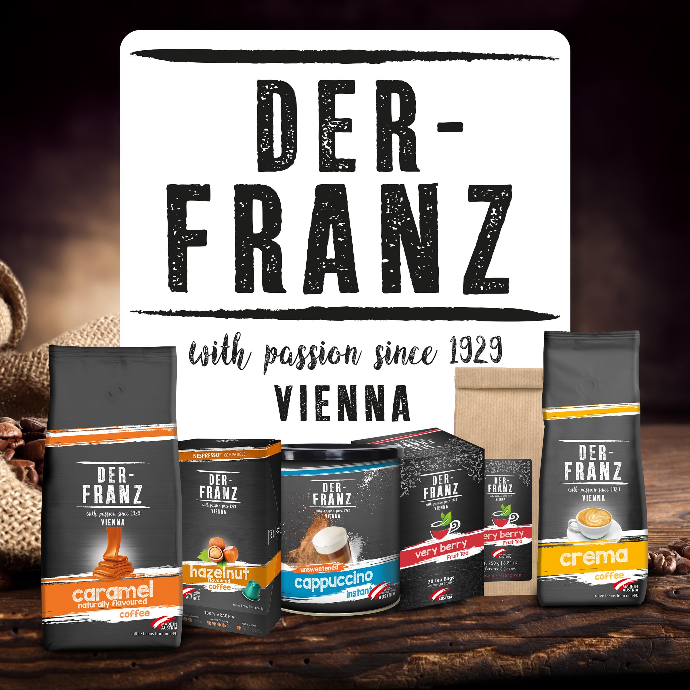 Der-Franz Dark Drinking Chocolate Powder - 38.9% Cocoa | 2 x 500g Pack 5
