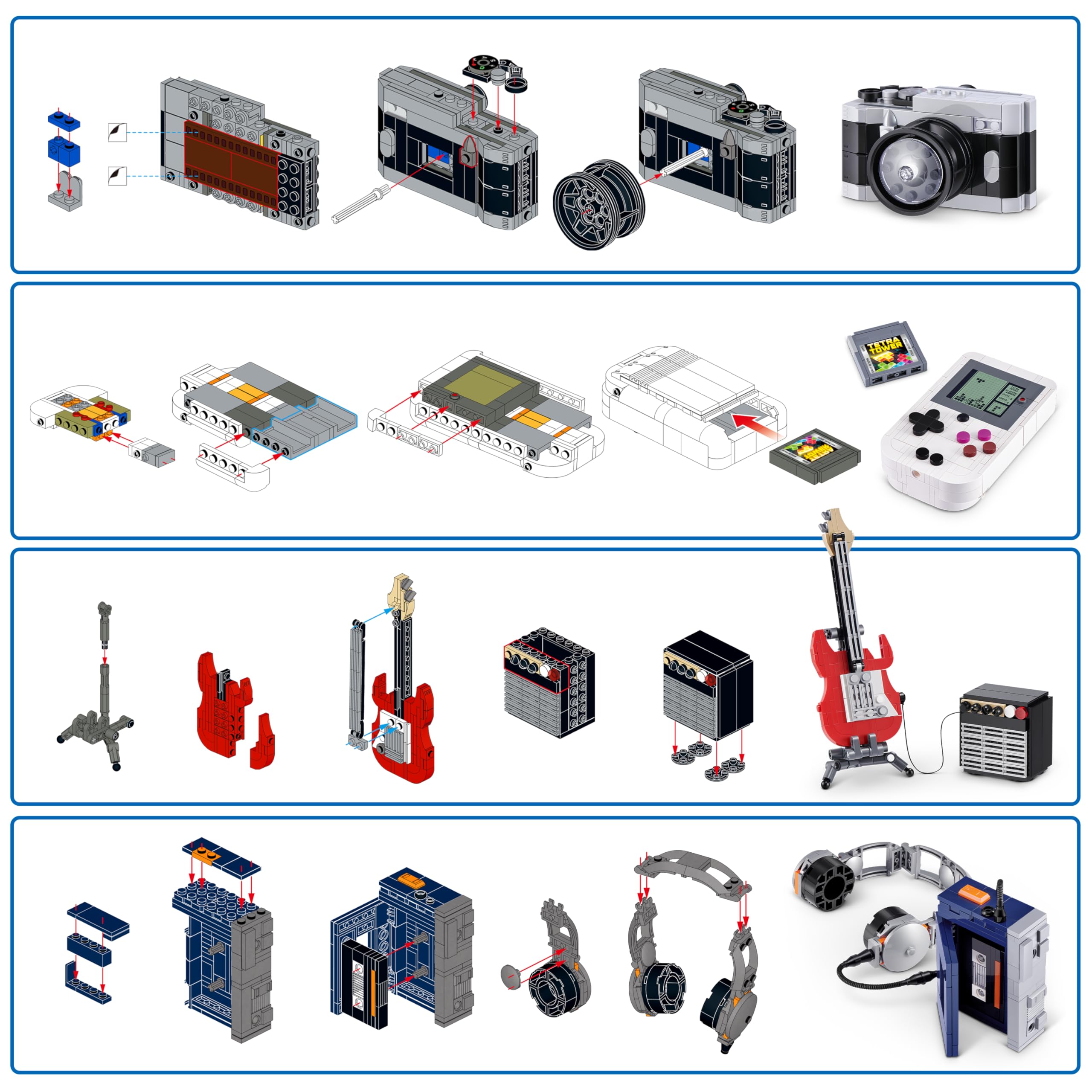 Max Build More Premium Retro Series 2 Building Set - 4 Iconic Builds | Compatible Bricks 2