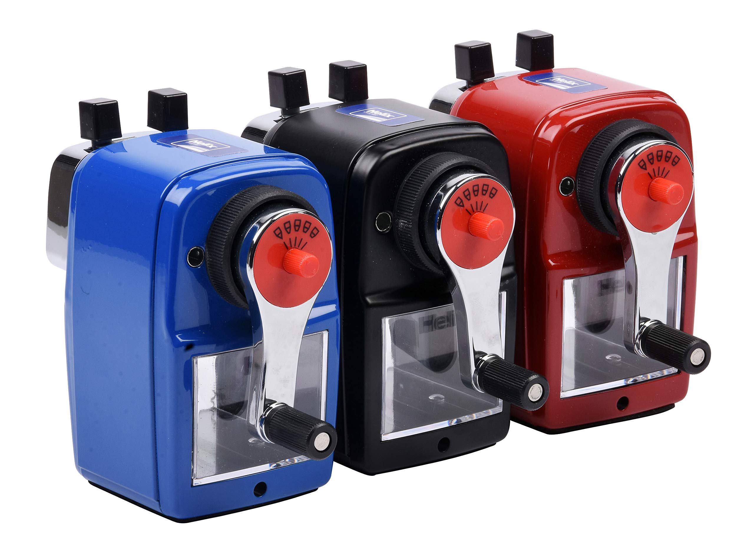 Helix Metal Desktop Pencil Sharpener - 5 Settings, Clamp Mount | Standard & Jumbo Pencils 7
