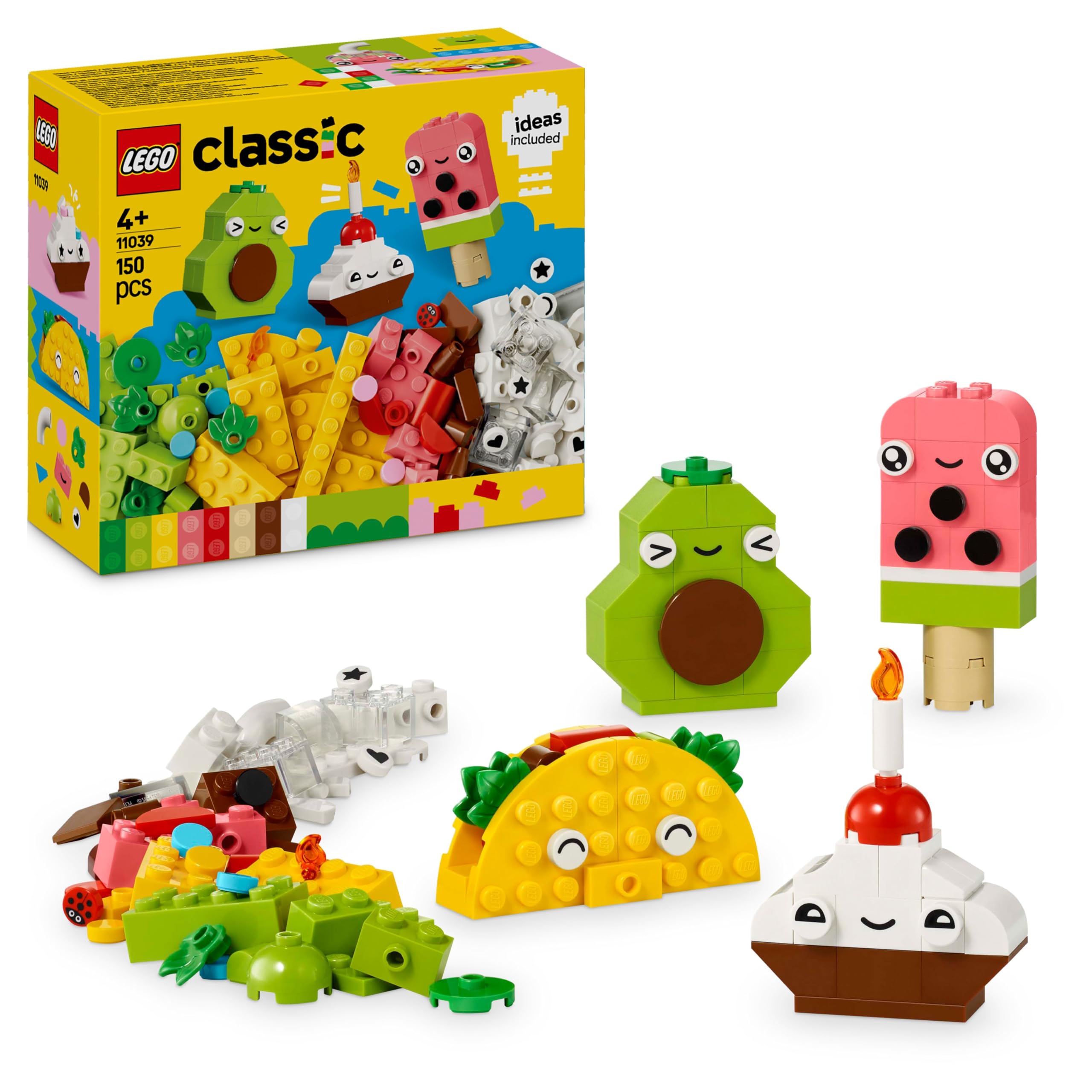 LEGO Classic Creative Food Friends Building Set 11039 | Ages 4+ | 150 Pieces 1