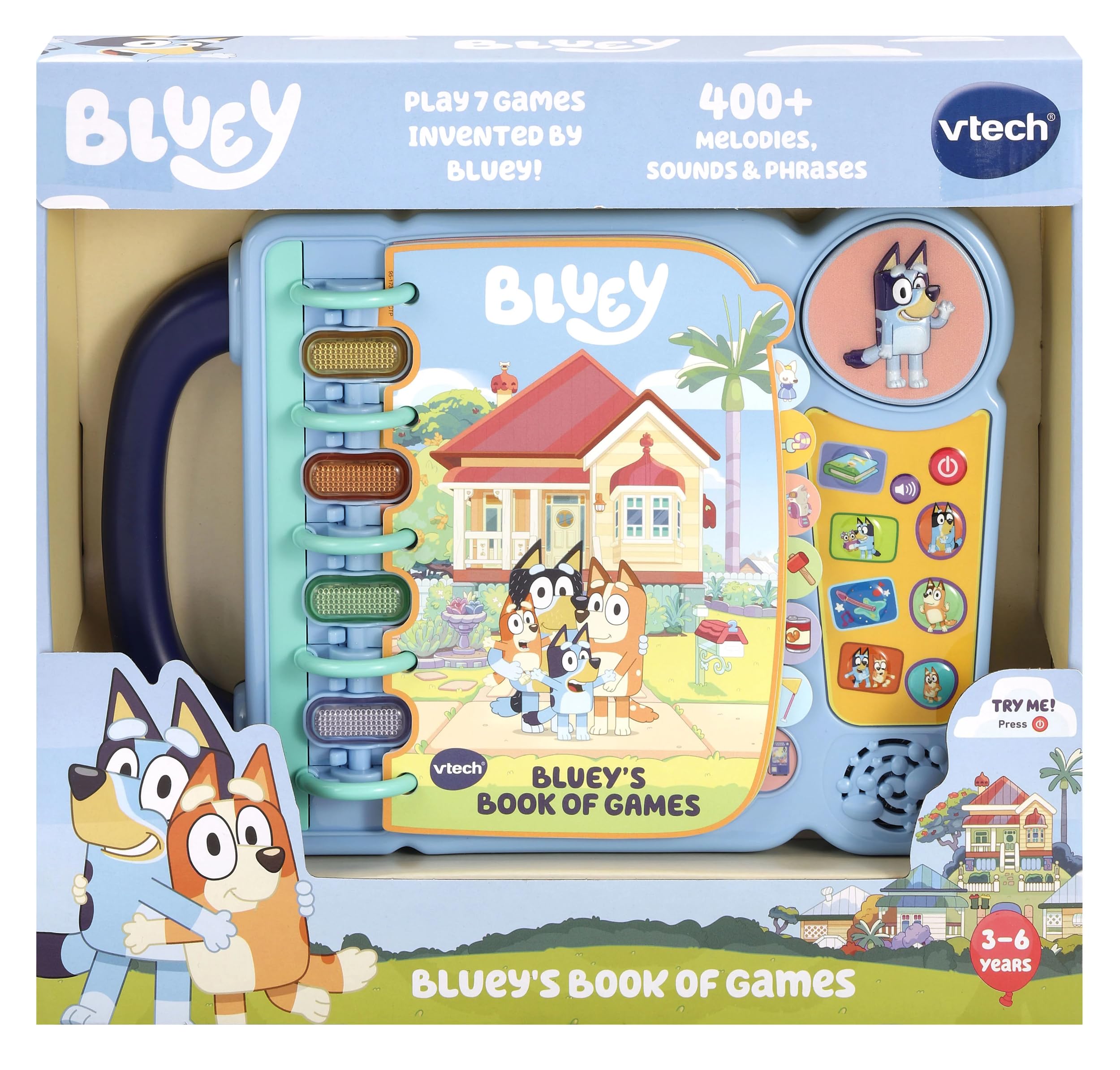 VTech Bluey’s Book of Games Interactive Learning Toy | Ages 3-6 | 4 Play Modes