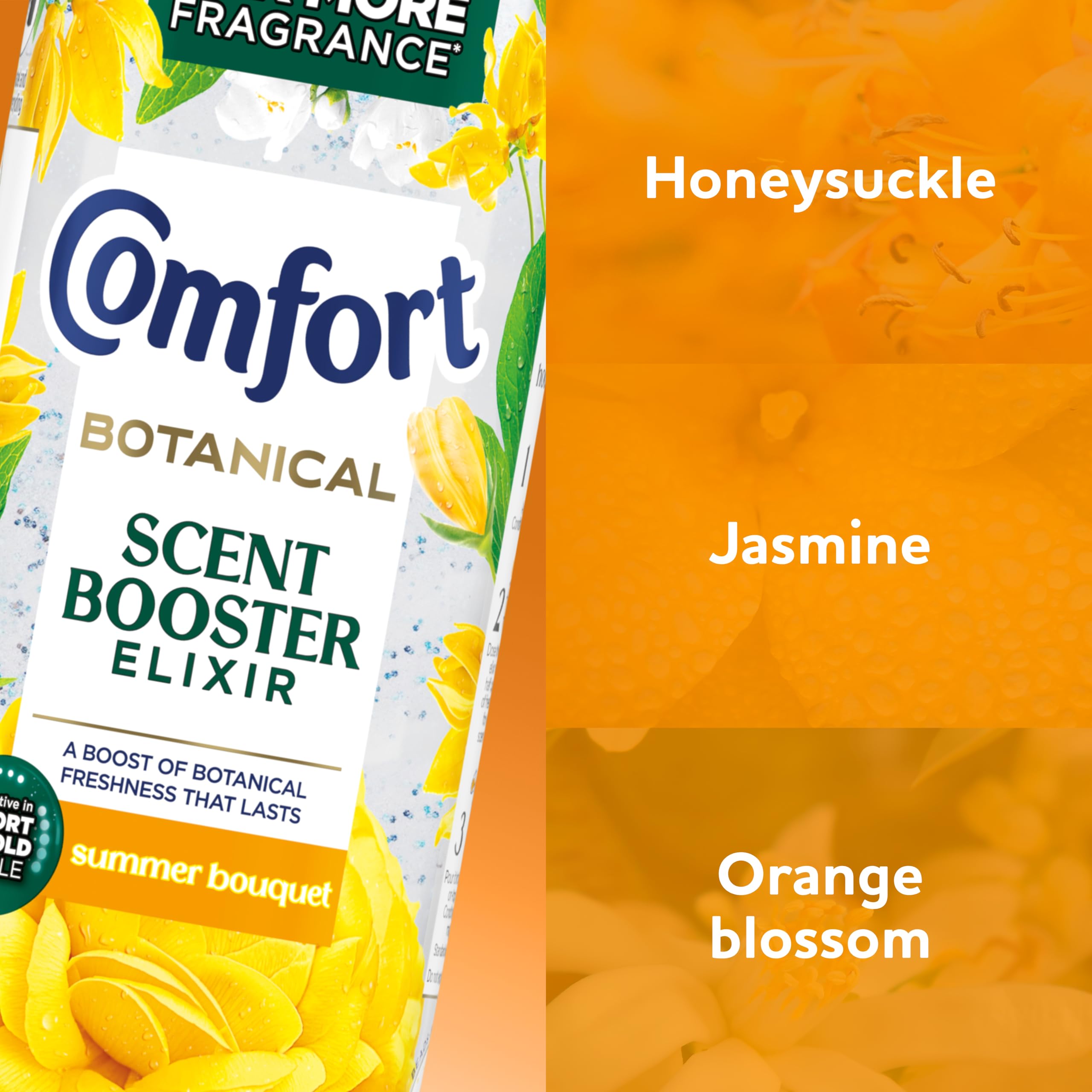 Comfort Botanical Summer Bouquet Scent Booster Elixir Liquid Fabric Softener | 460 ml | Up to 10x More Fragrance 3