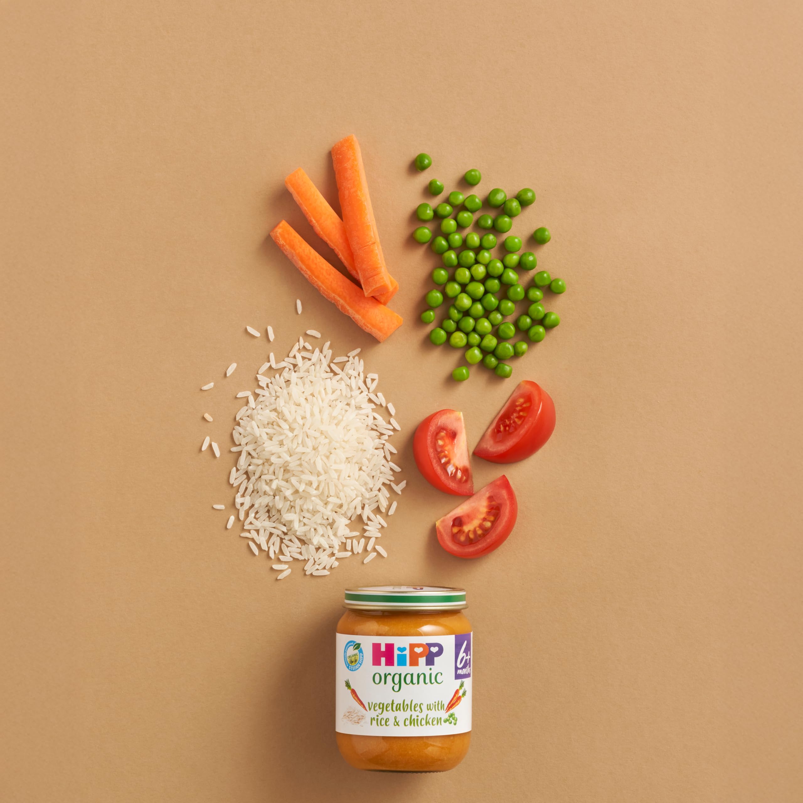 HiPP Organic Vegetables with Rice & Chicken Baby Food Jar 125g - 6+ Months 8