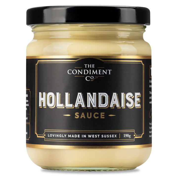 The Real Condiment Co - Hollandaise Sauce 190g, Ready to Eat Vegan & Gluten Free